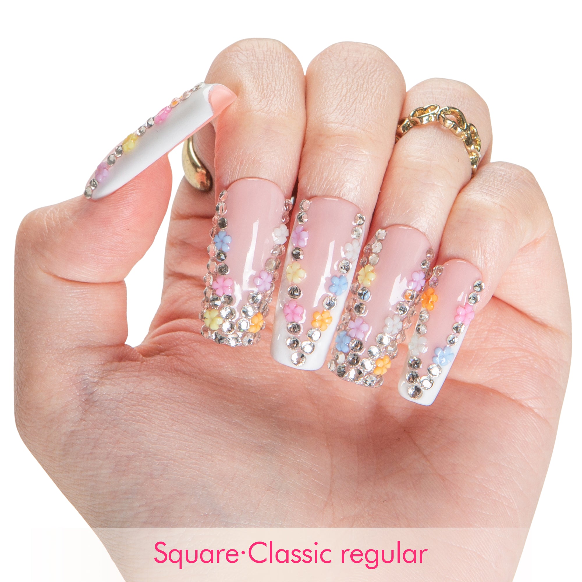 Floral Bloom Handmade Nails H705