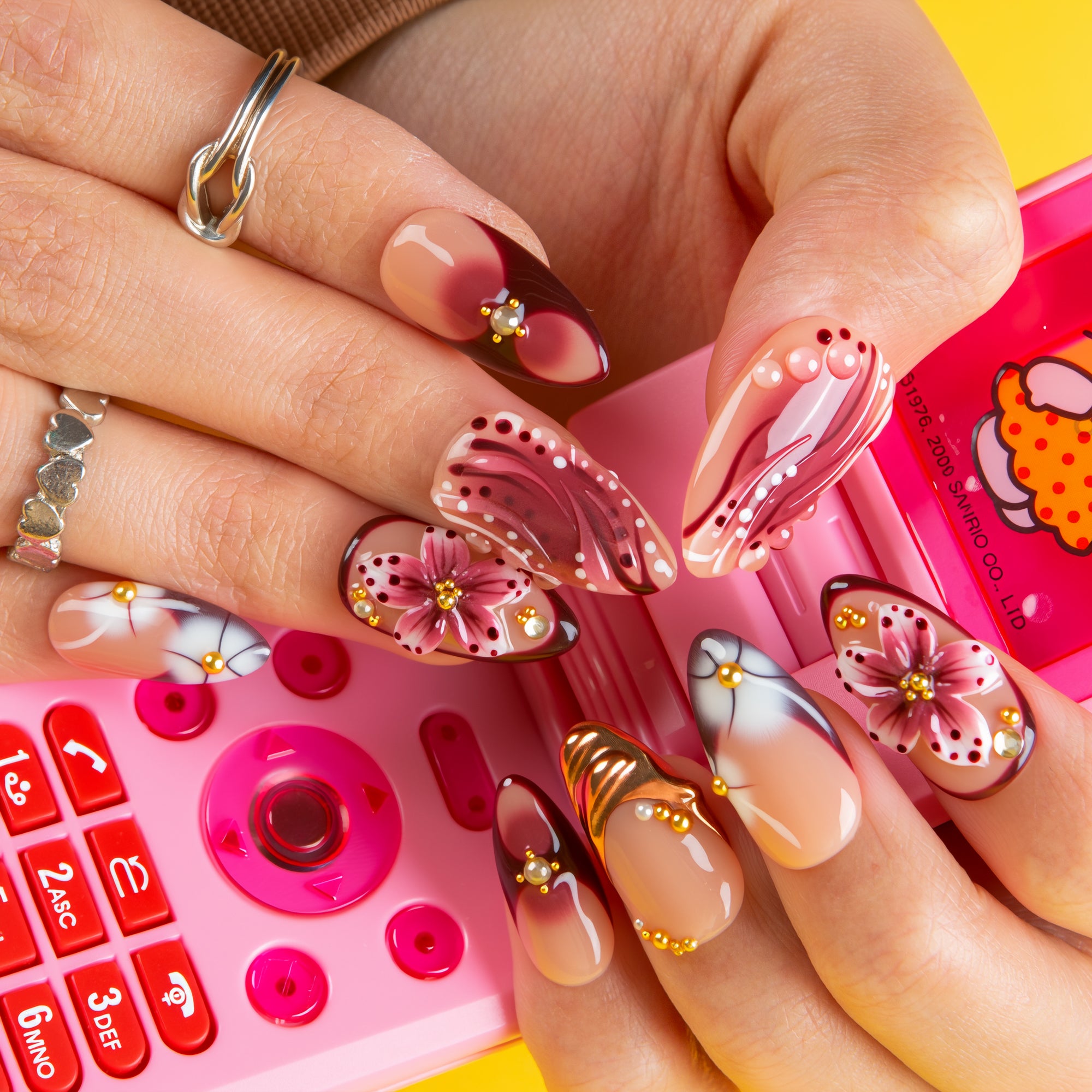 Vintage Dance Handmade Nails H713