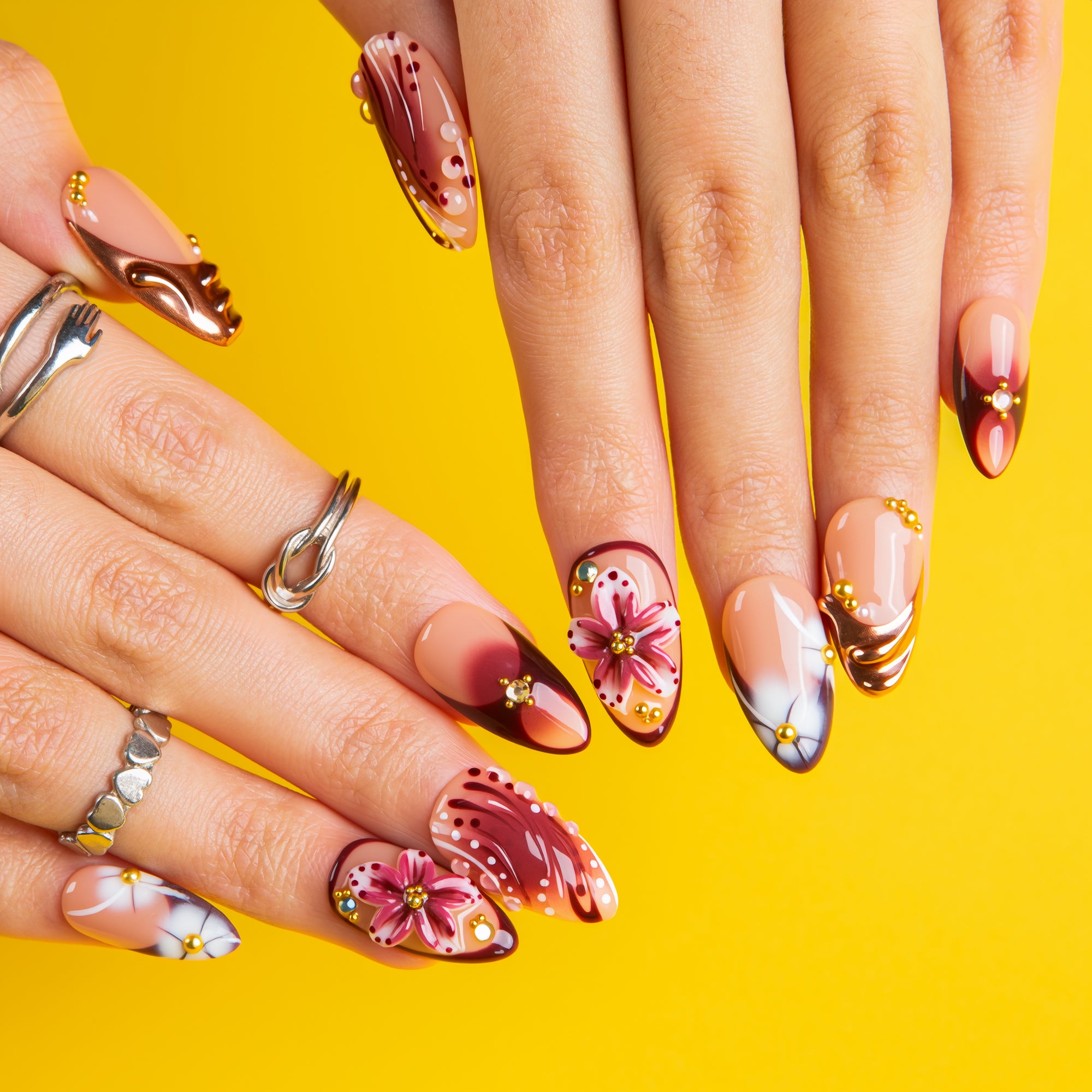 Vintage Dance Handmade Nails H713