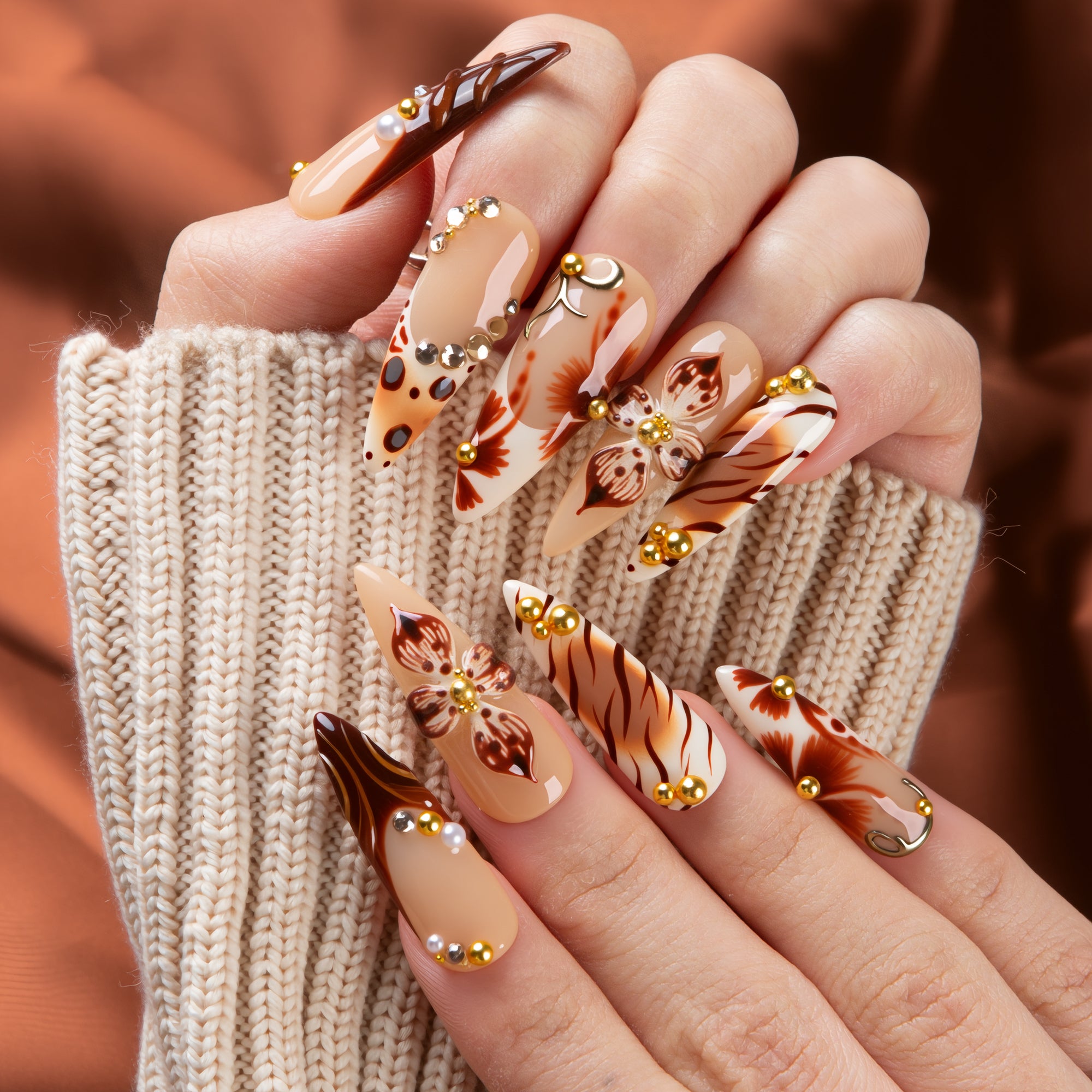 Wild Cocoa Handmade Nails H718