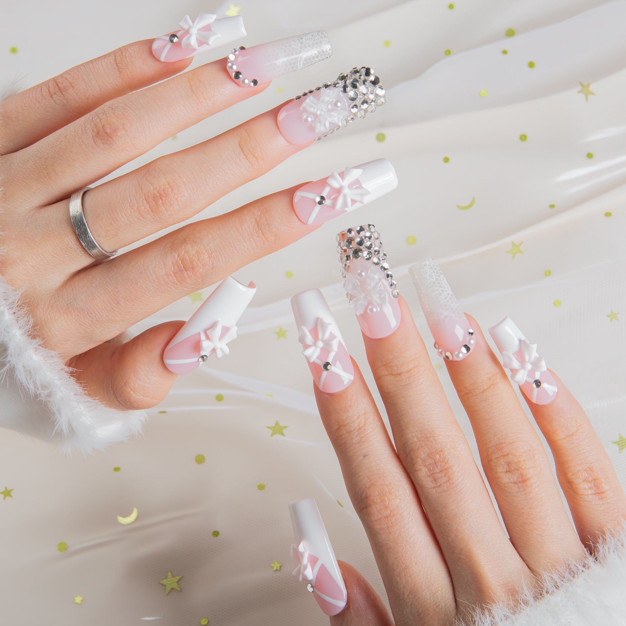 Ribbon Dream Handmade Nails H720