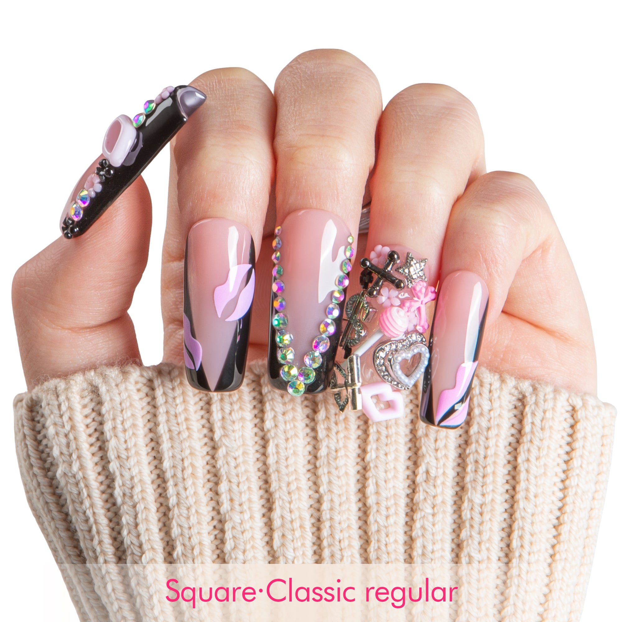 Sweetheart Kiss Handmade Nails H725