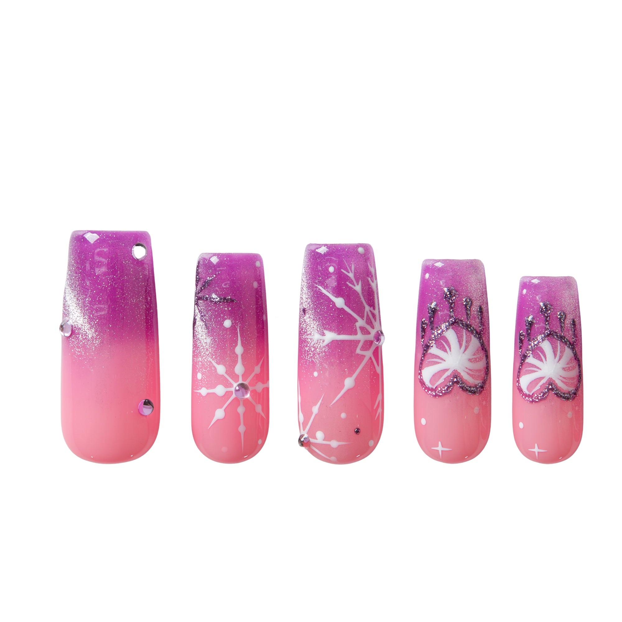 Blush Snowlight Handmade Nails H726