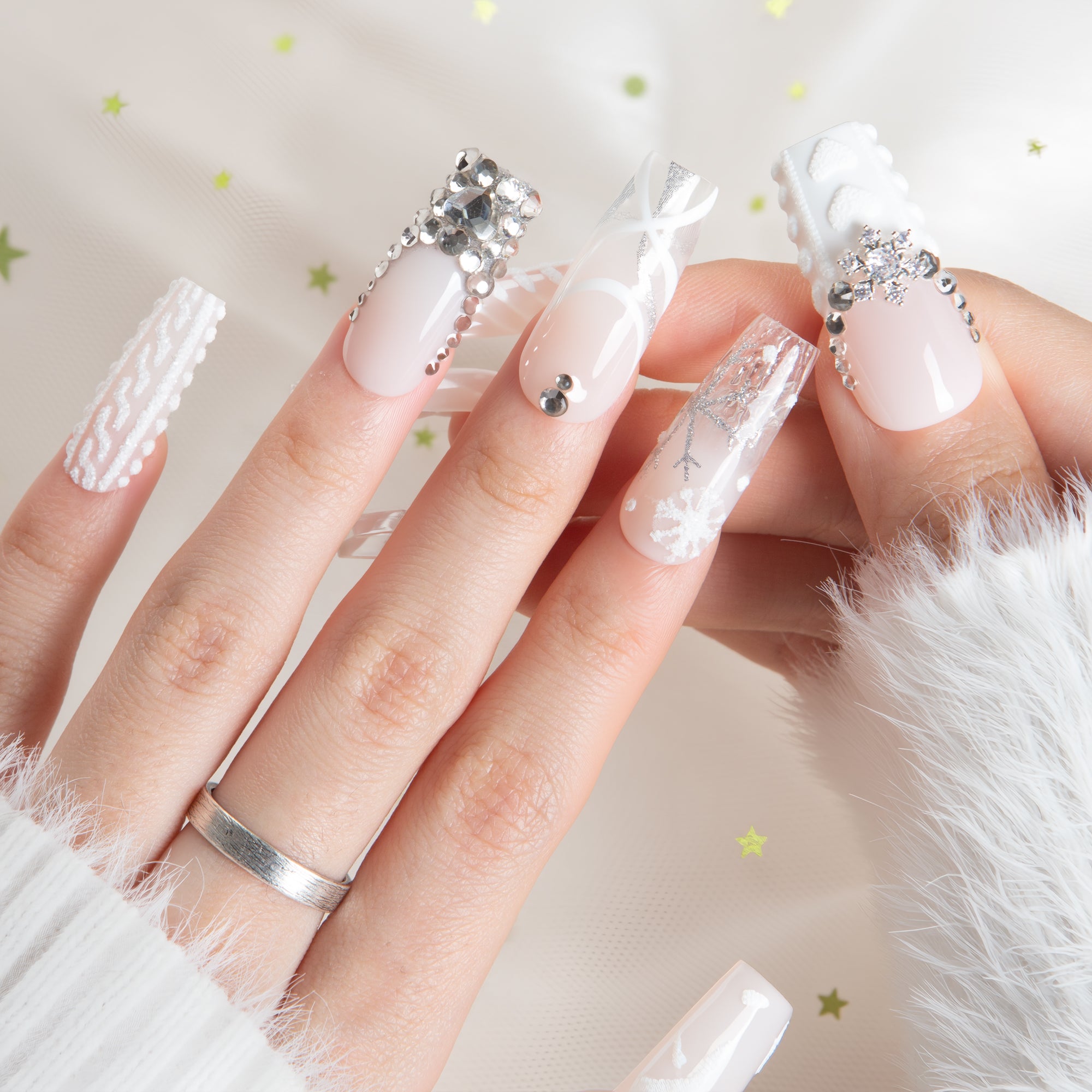 Snowlight Couture Handmade Nails H733
