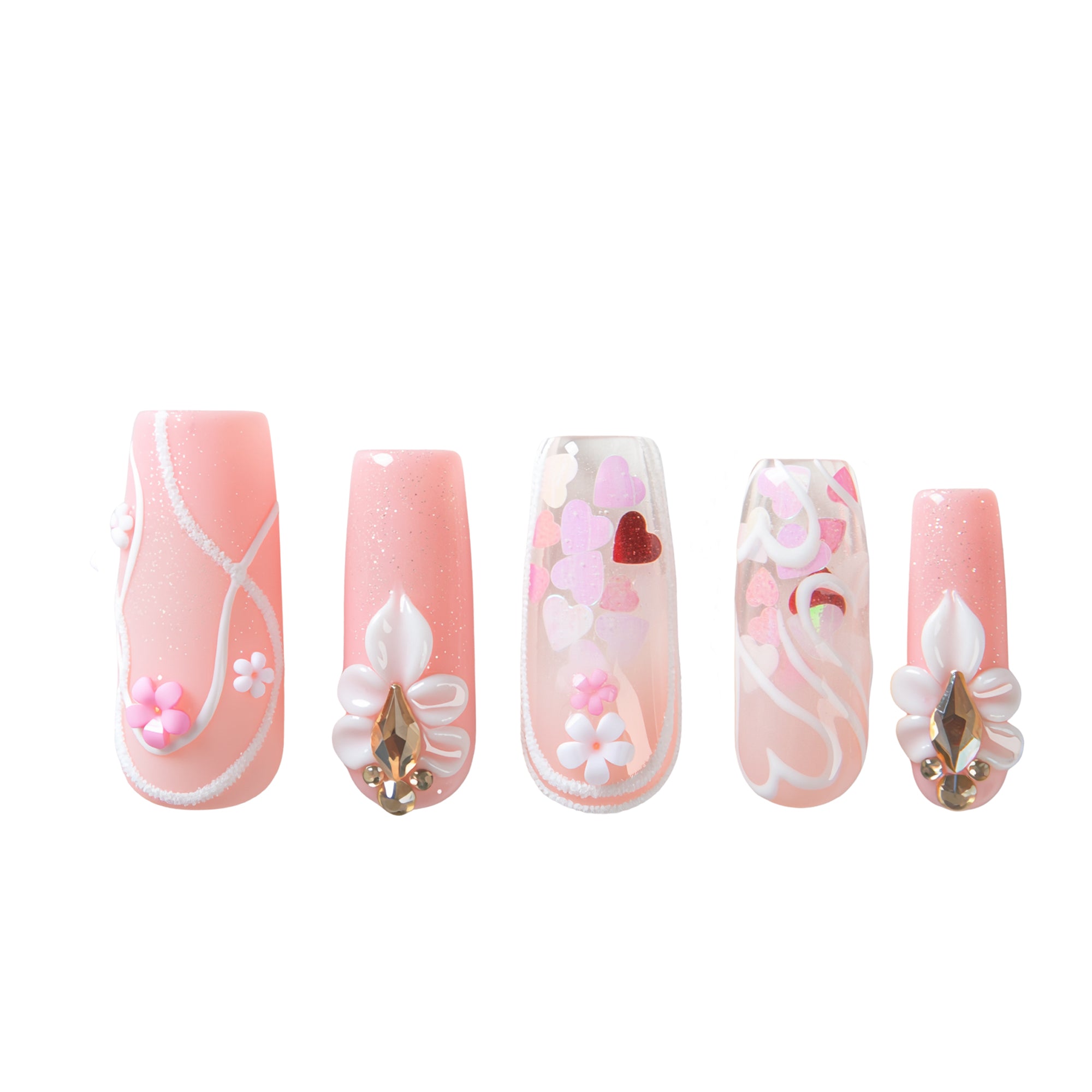 Blush Petal Handmade Nails H735
