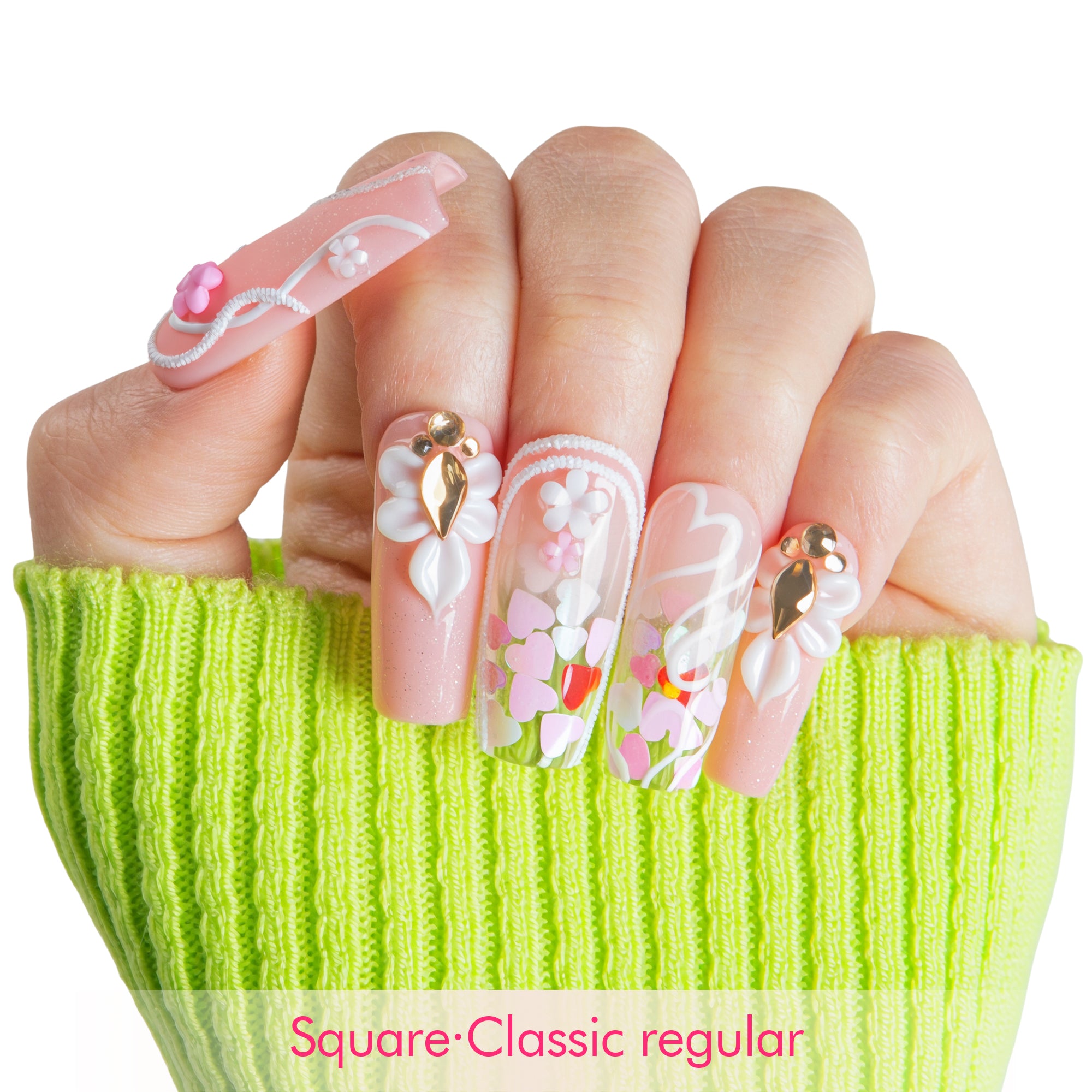Blush Petal Handmade Nails H735