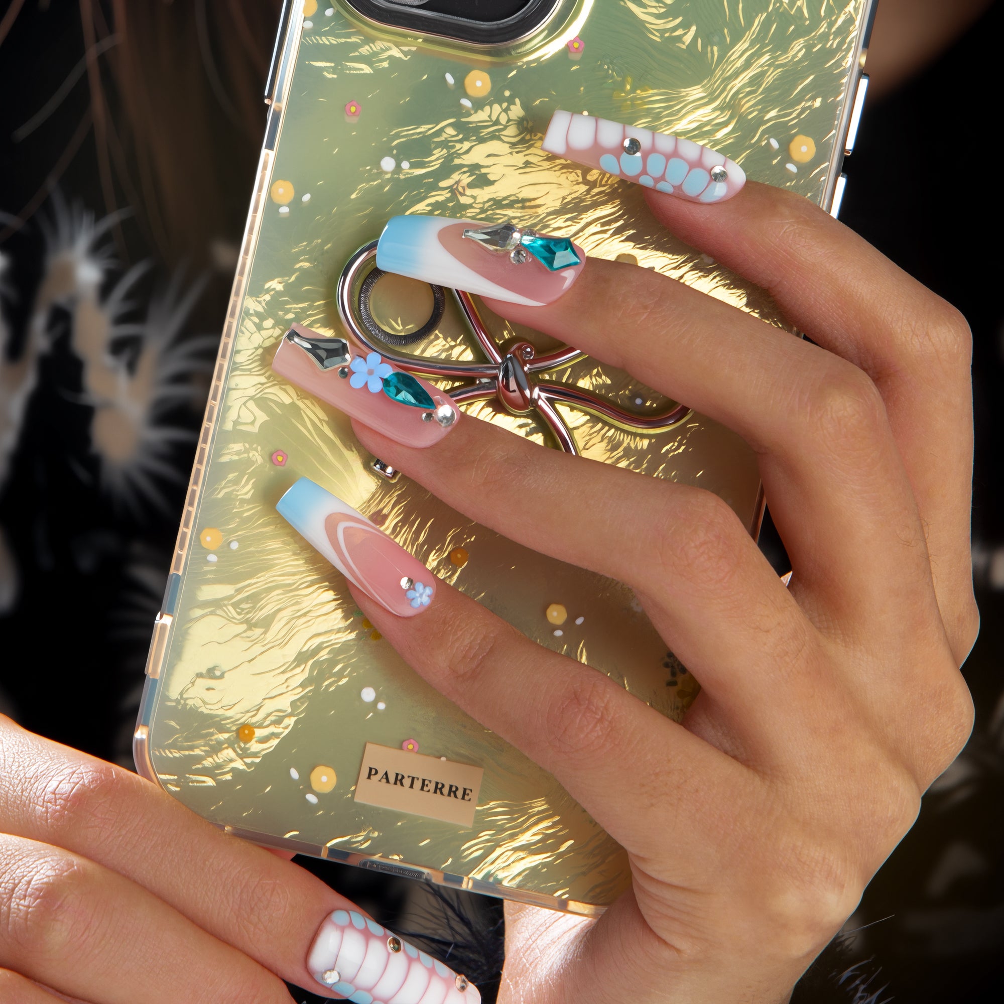 Glacier Jewel Handmade Nails H738