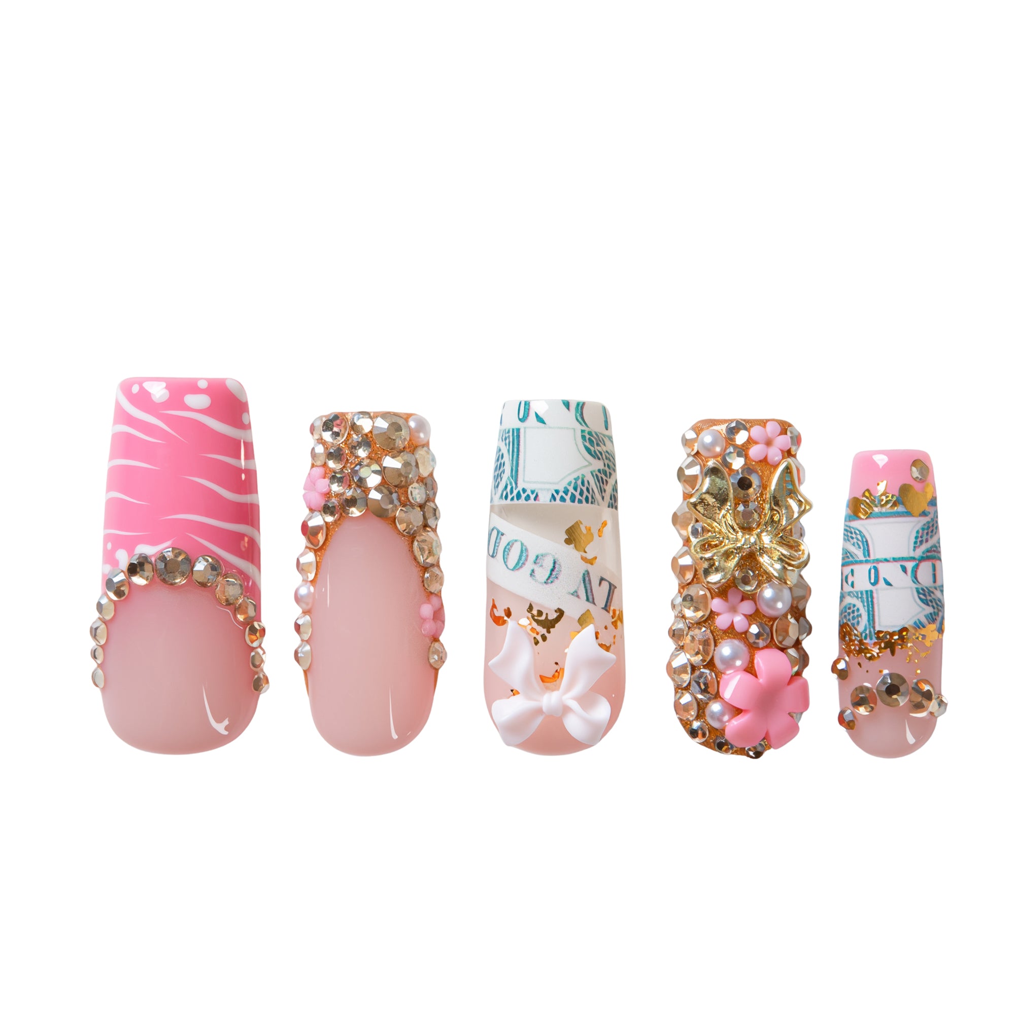 Pink Payday Handmade Nails H744