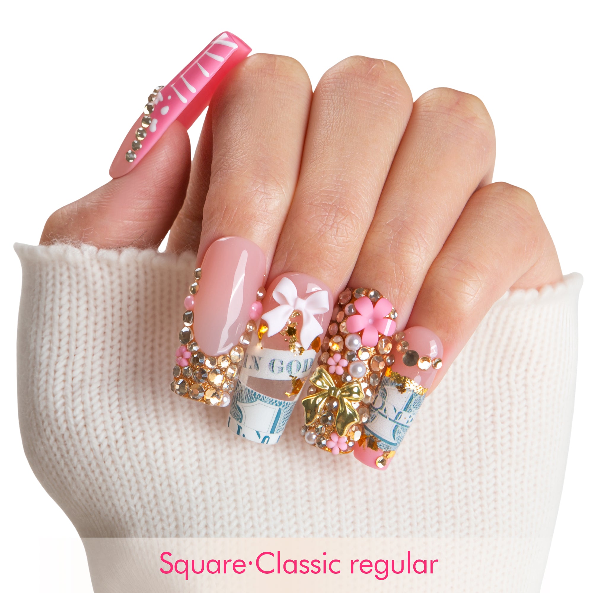 Pink Payday Handmade Nails H744
