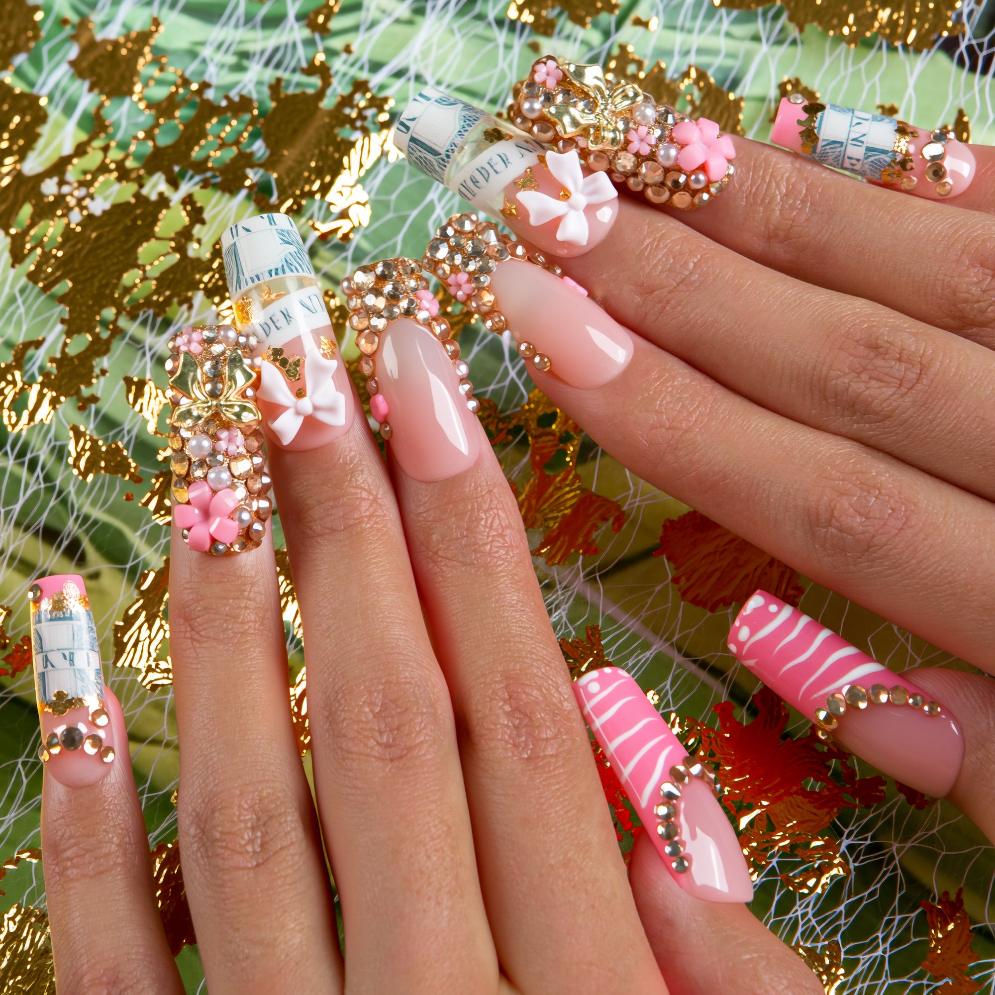 Pink Payday Handmade Nails H744
