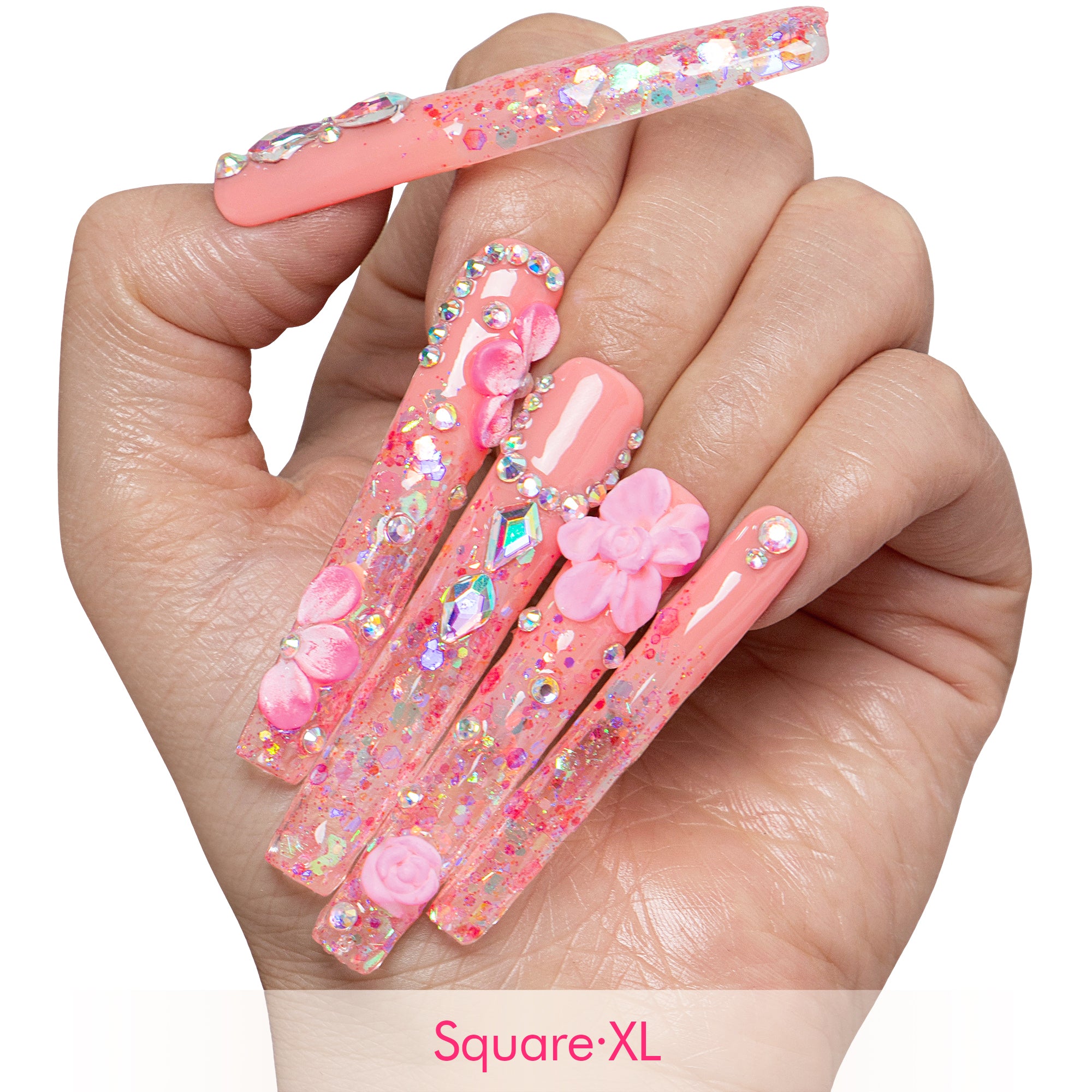 Rose Dust Handmade Nails H760