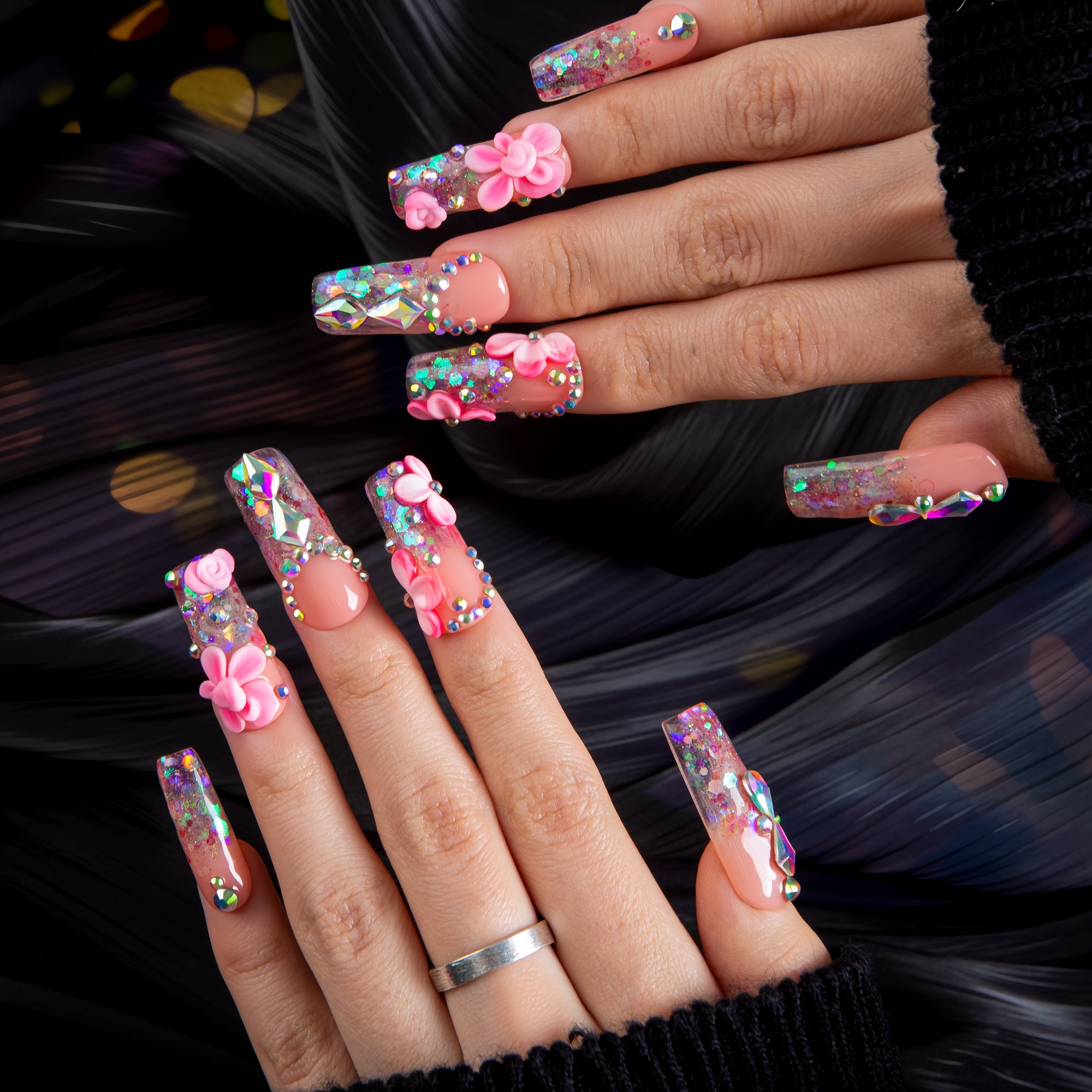 Rose Dust Handmade Nails H760