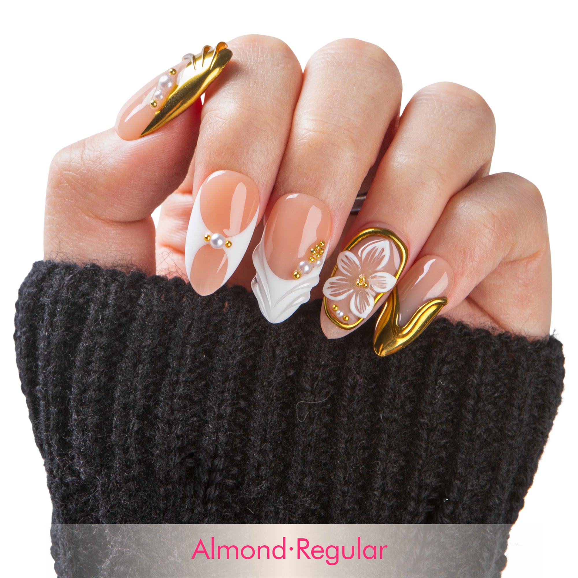Golden Whisper Handmade Nails H763