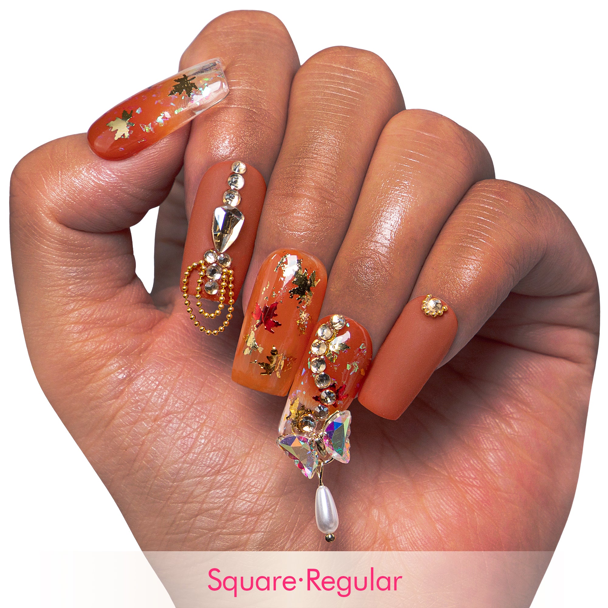 Fall Handmade Nails H77