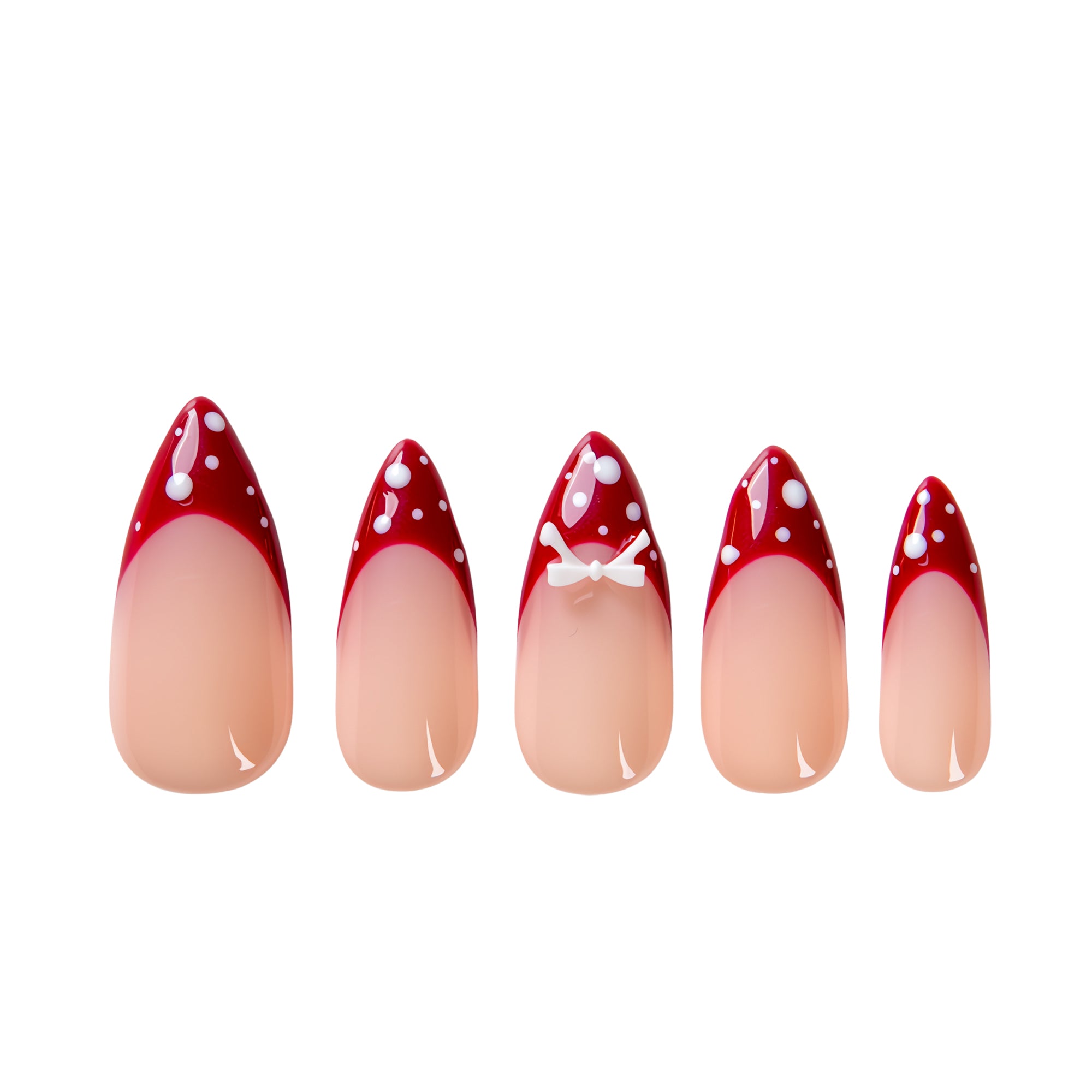 Rouge Polka Handmade Nails H772
