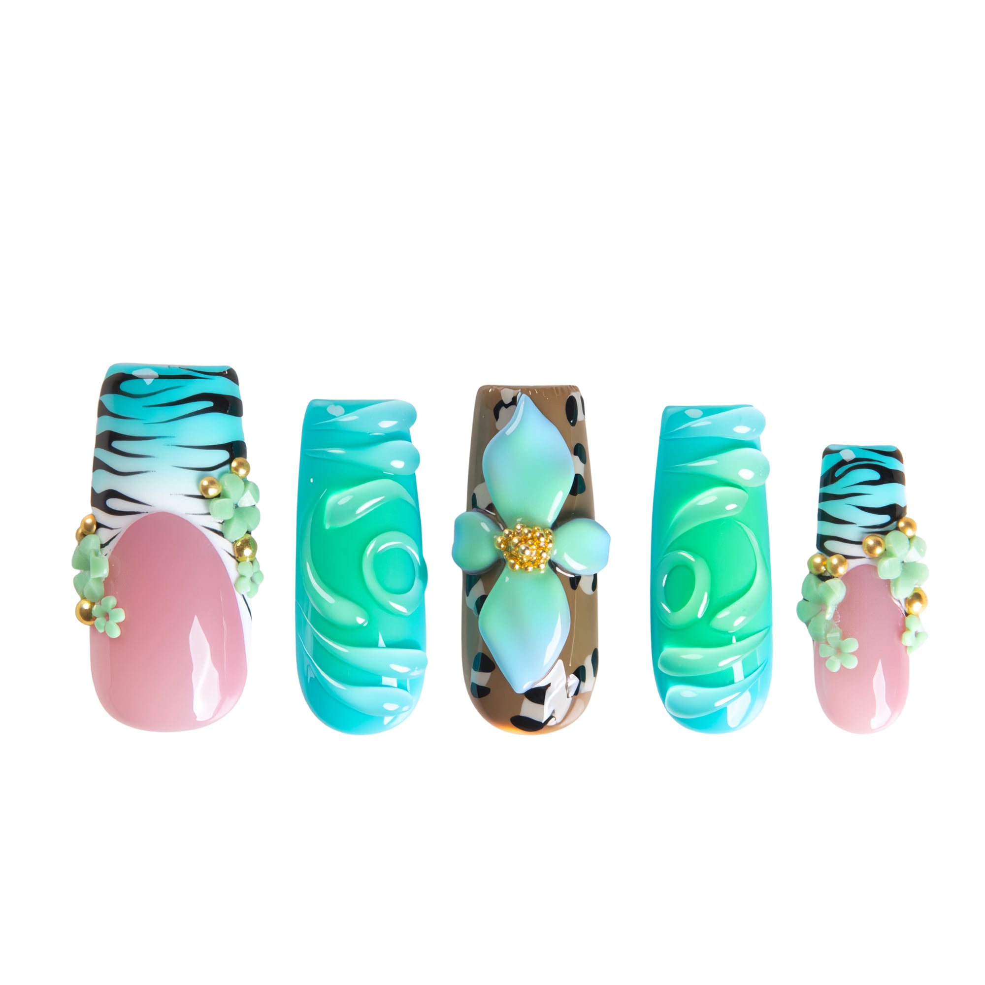 Pop Jungle Handmade Nails H773