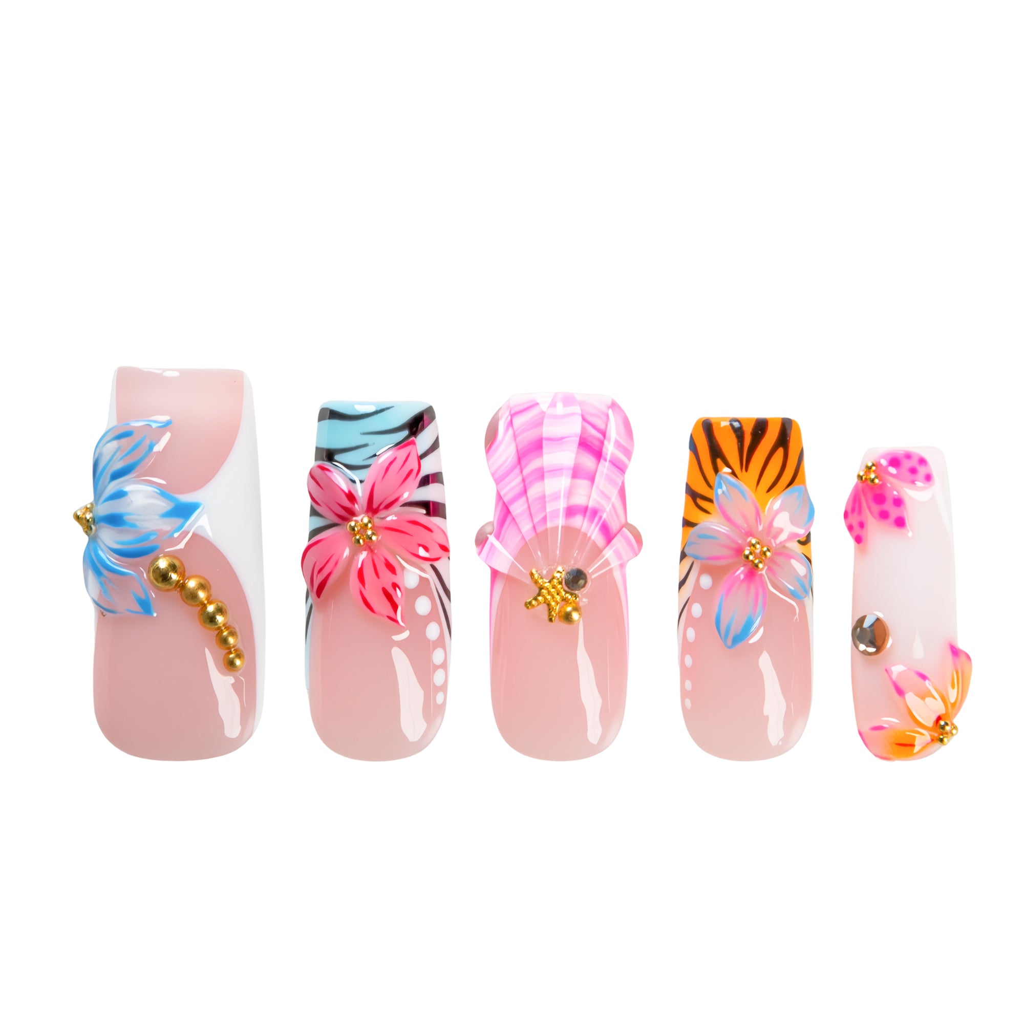 Radiant Petals Handmade Nails H797