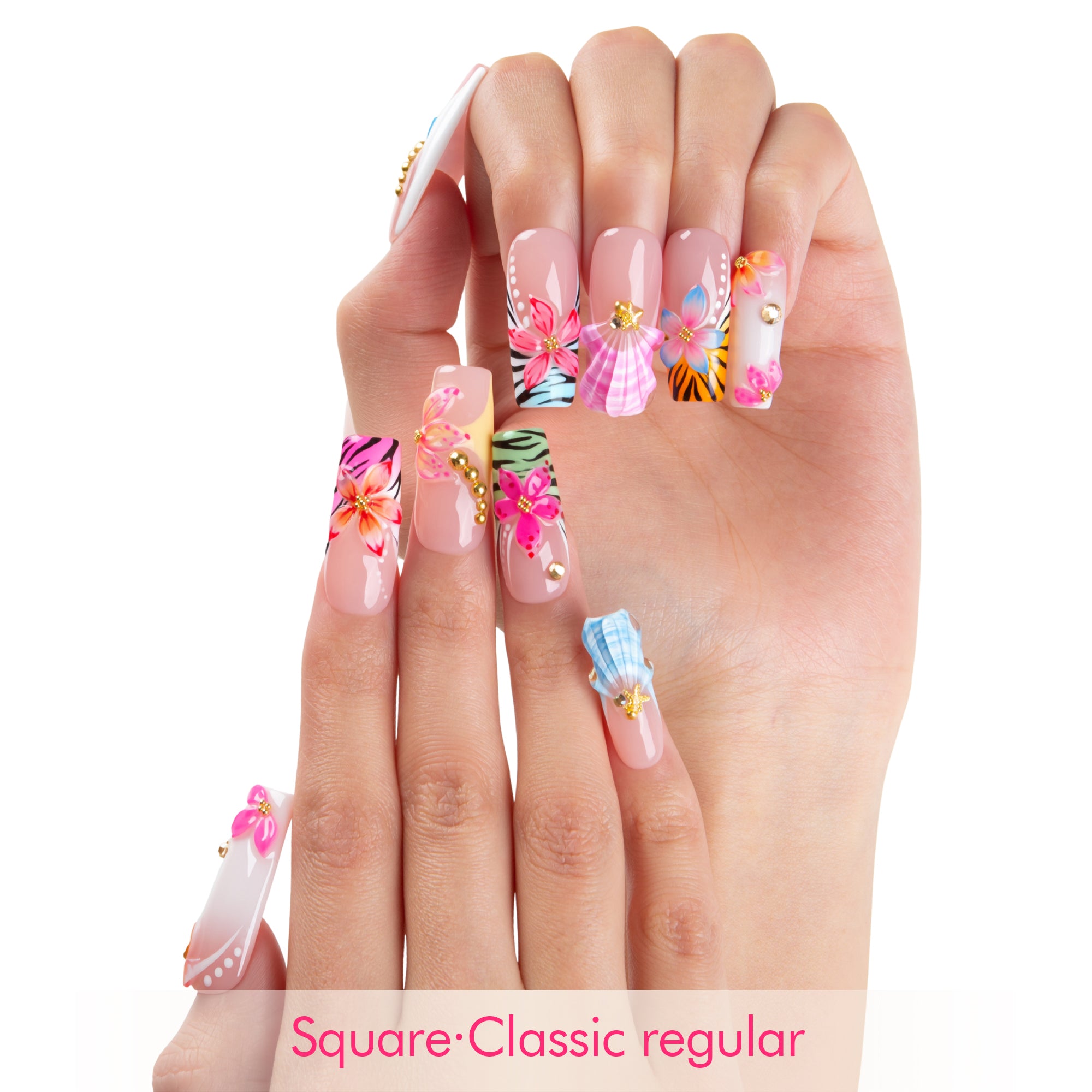 Radiant Petals Handmade Nails H797