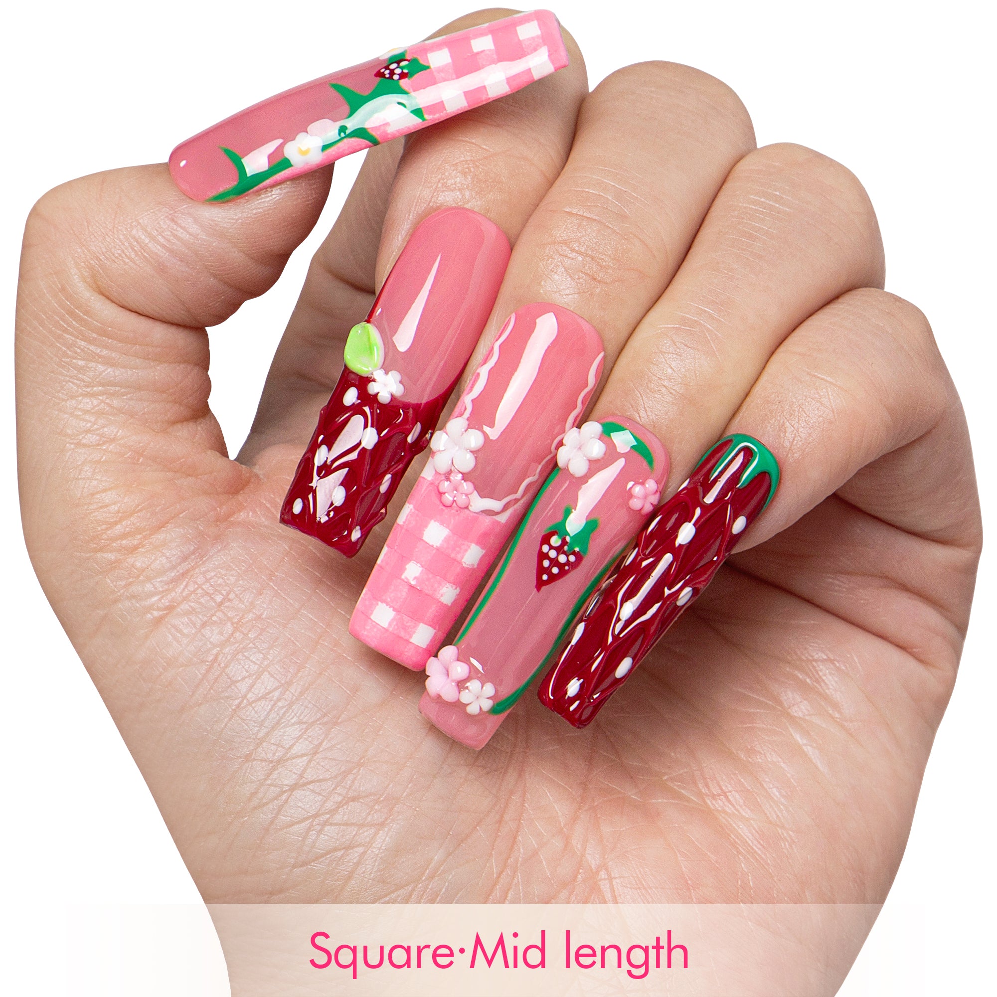 Picnic Rouge Handmade Nails H798