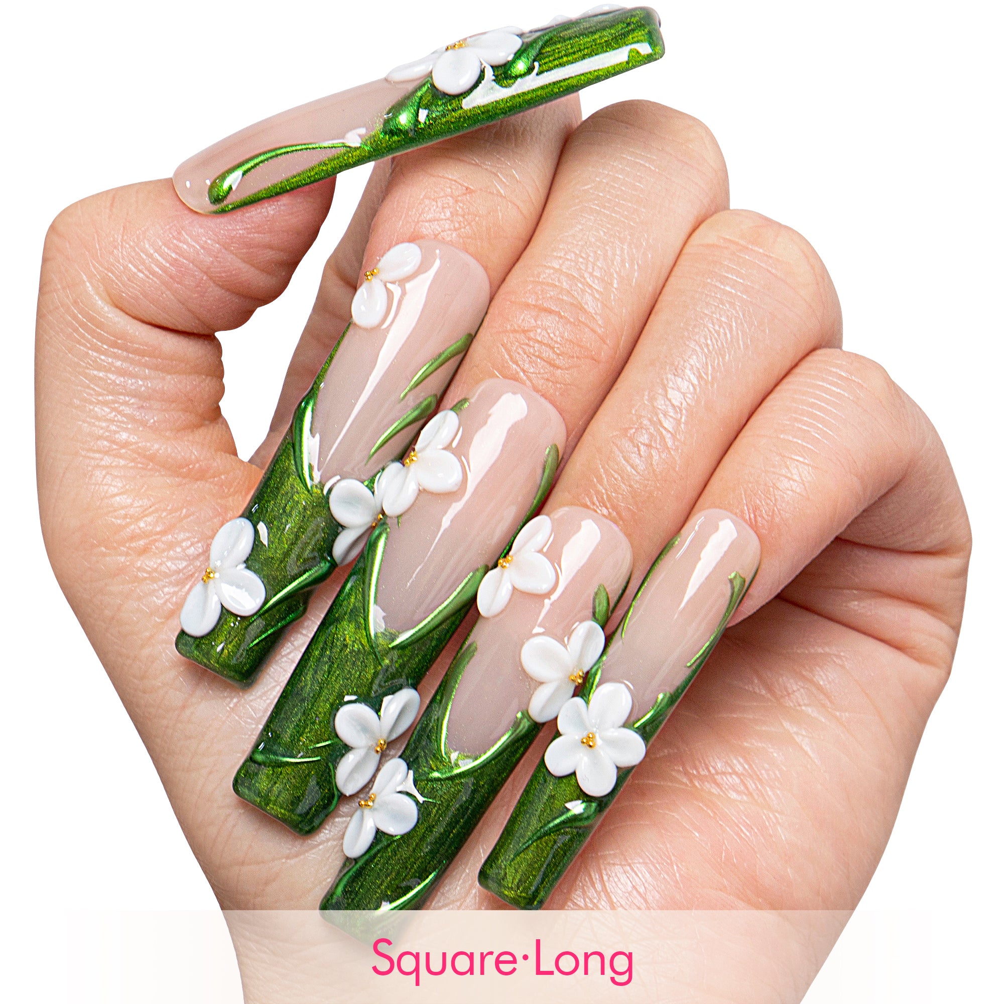 Verdant Grace Handmade Nails H808