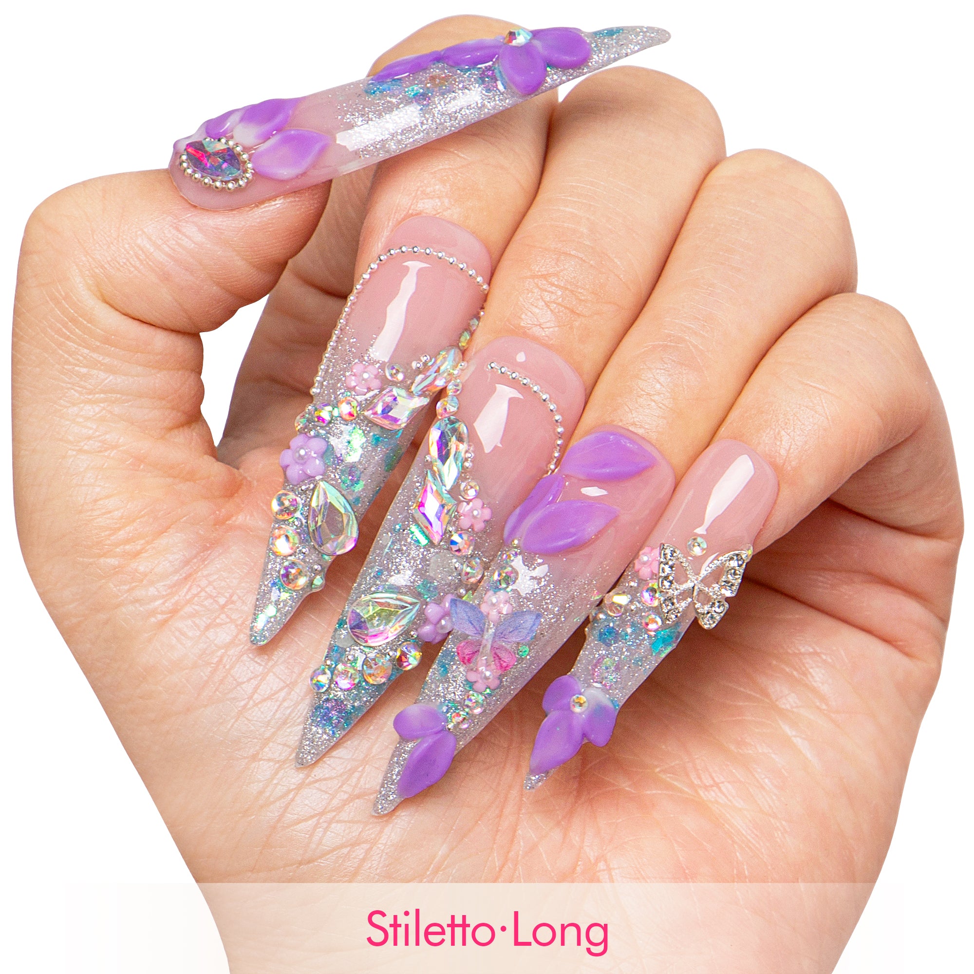 Lavender Luxe Handmade Nails H823