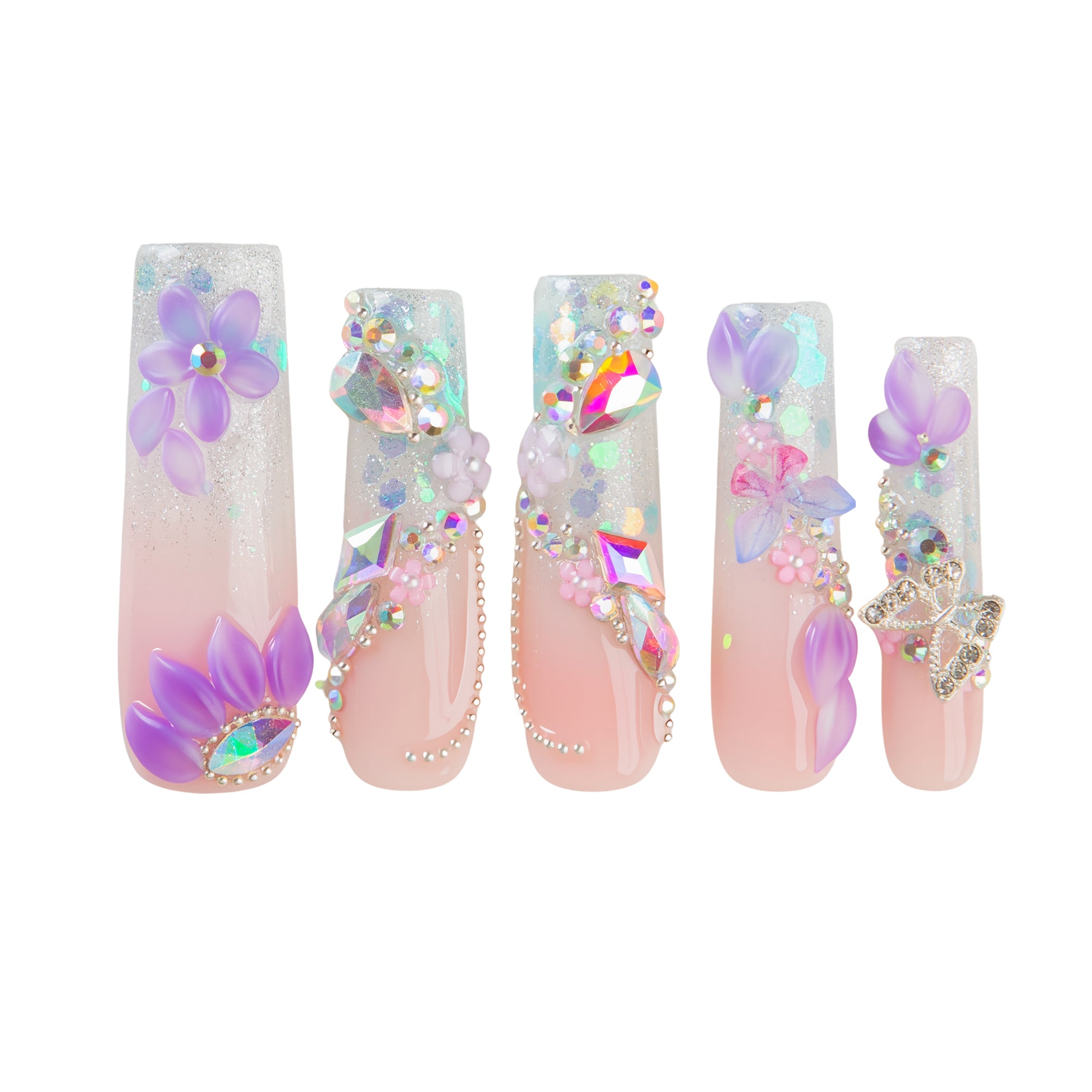Lavender Luxe Handmade Nails H823