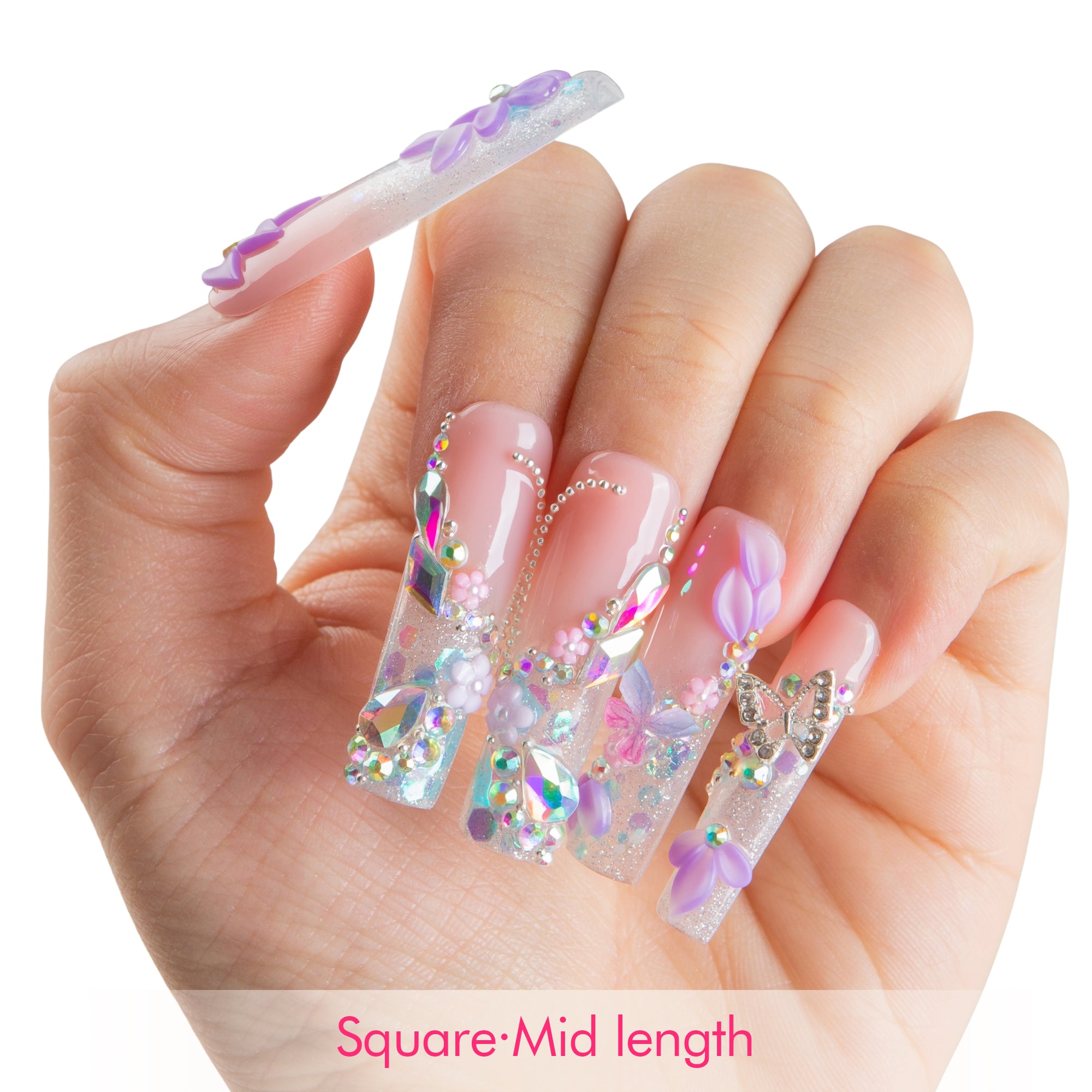 Lavender Luxe Handmade Nails H823