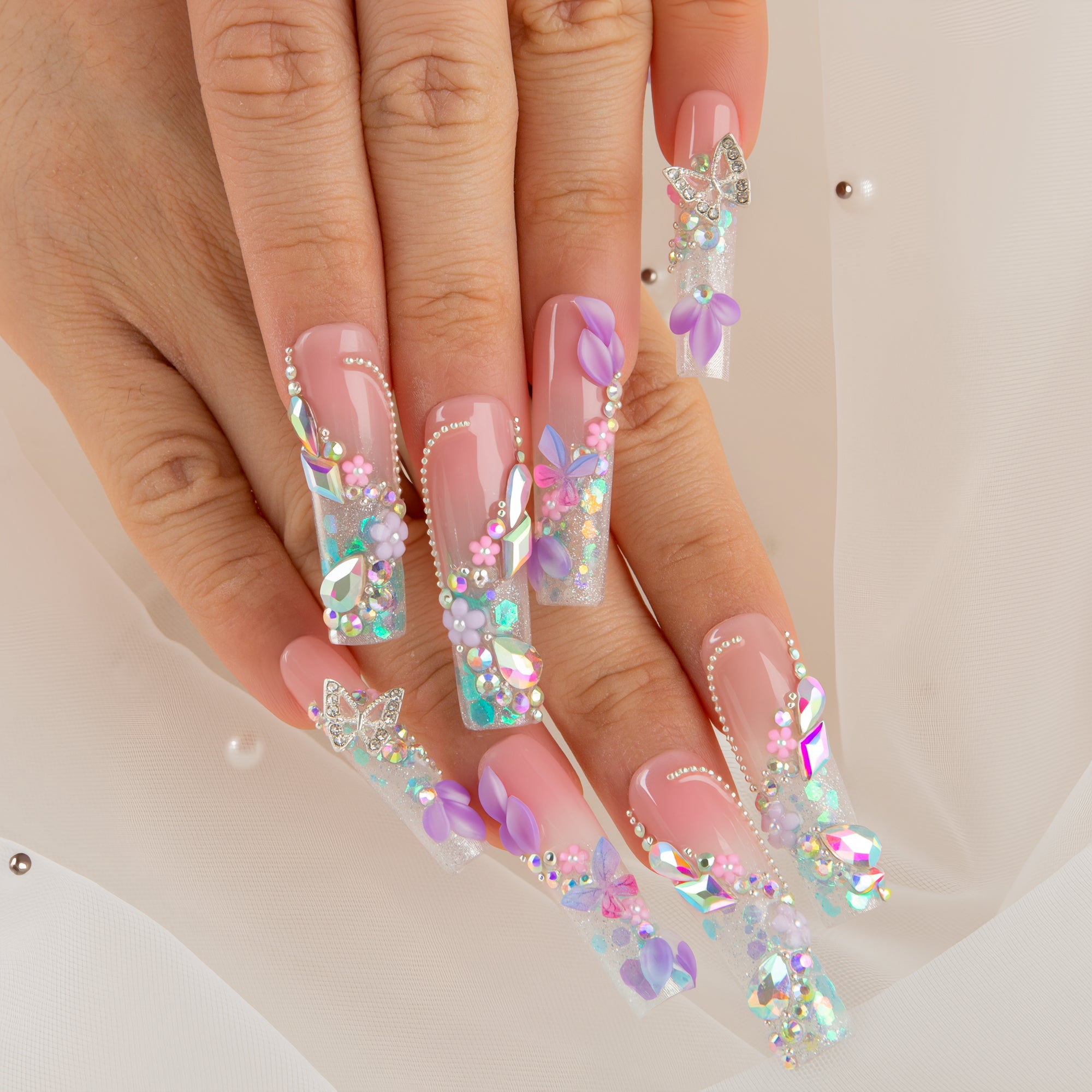 Lavender Luxe Handmade Nails H823