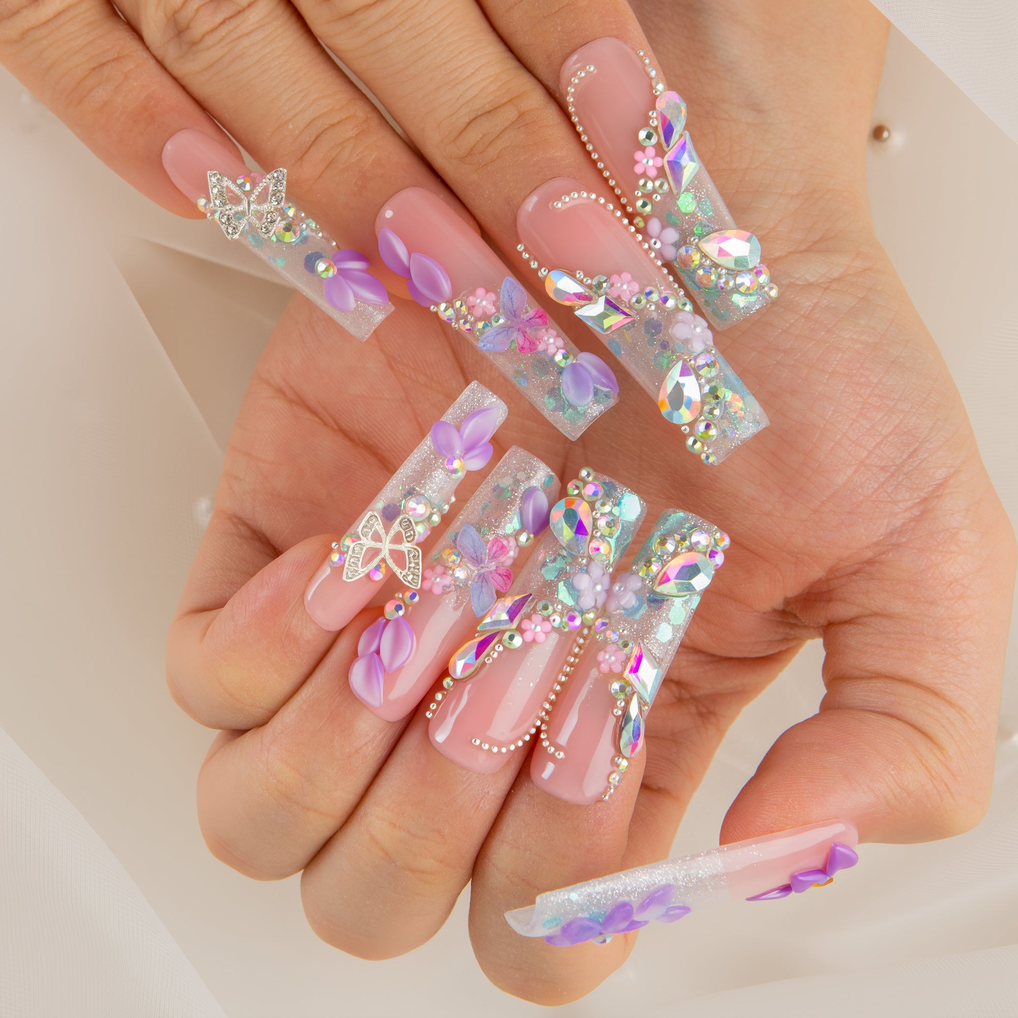 Lavender Luxe Handmade Nails H823