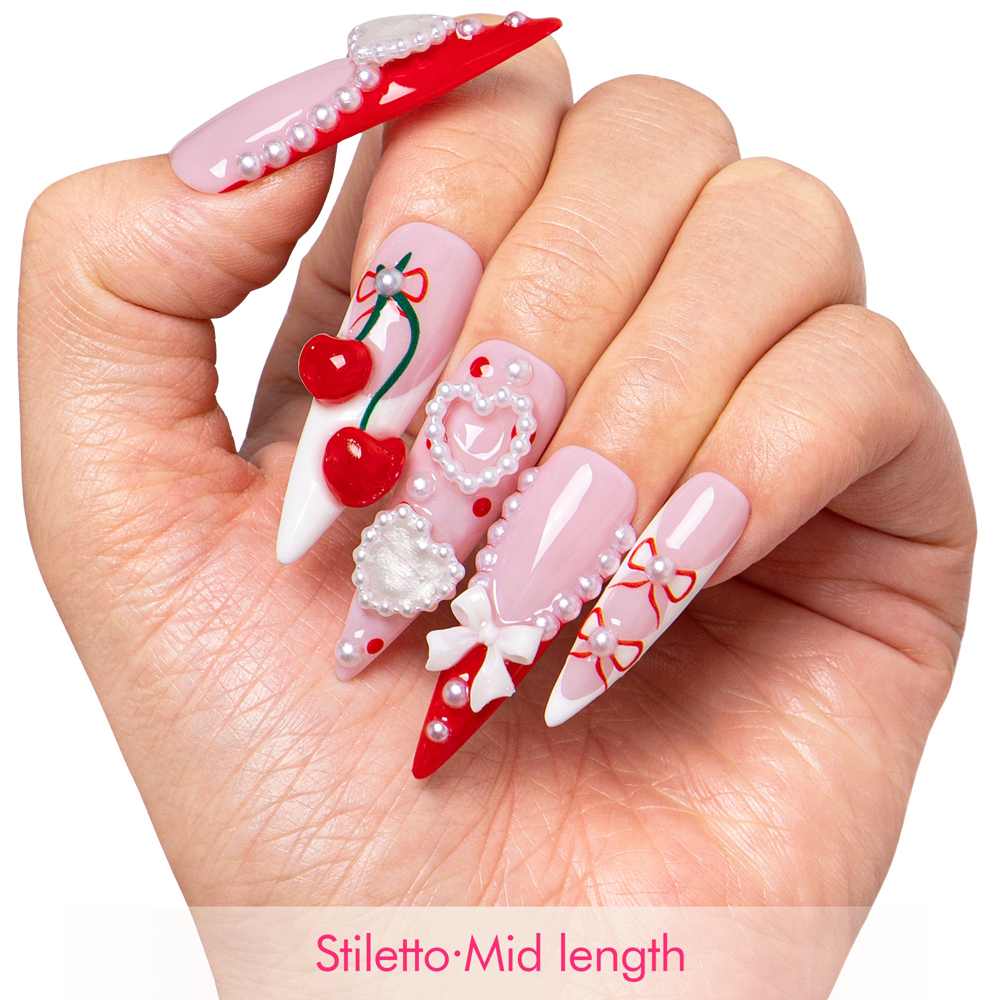 Cherry Baby Handmade Nails H824