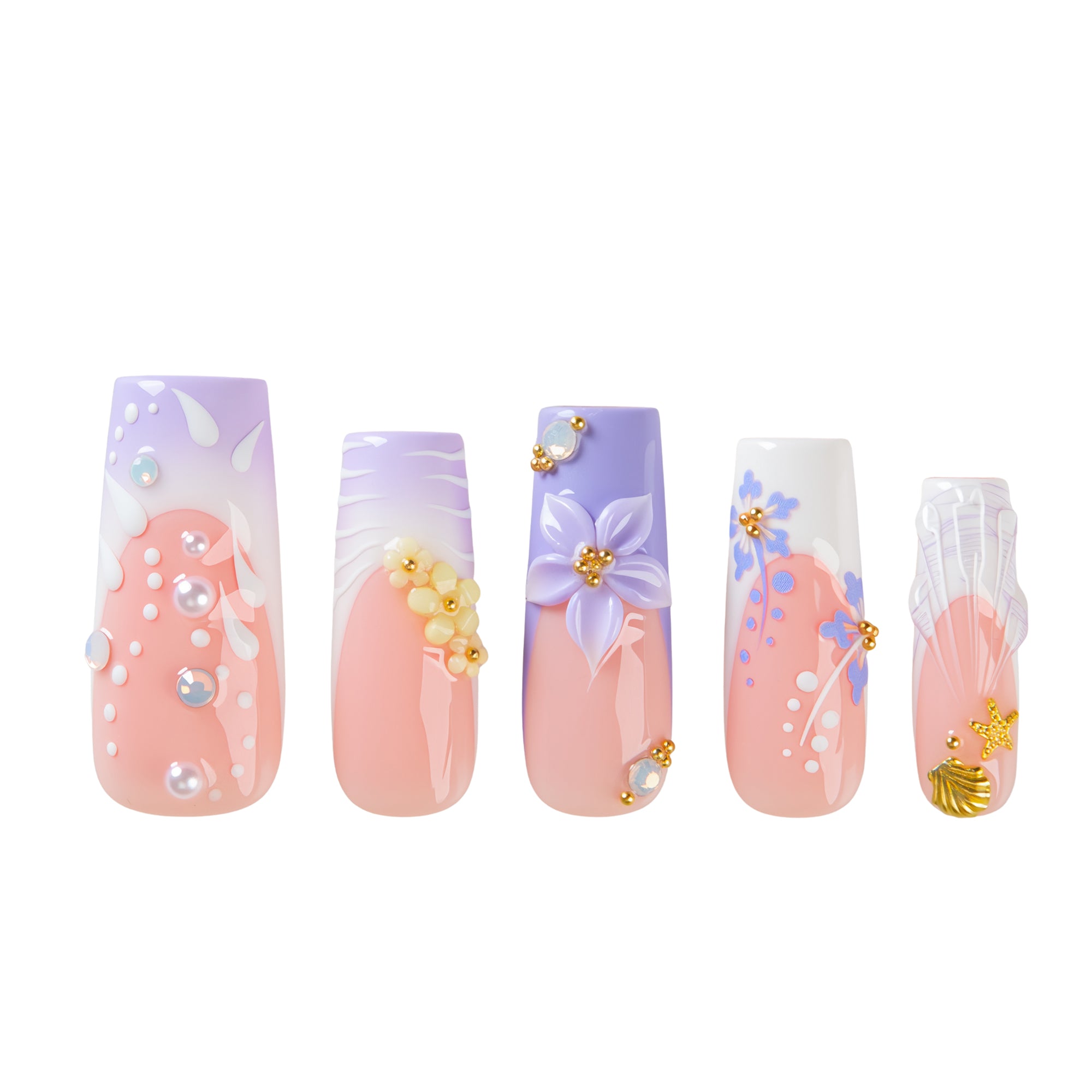 Blush Aura Handmade Nails H825