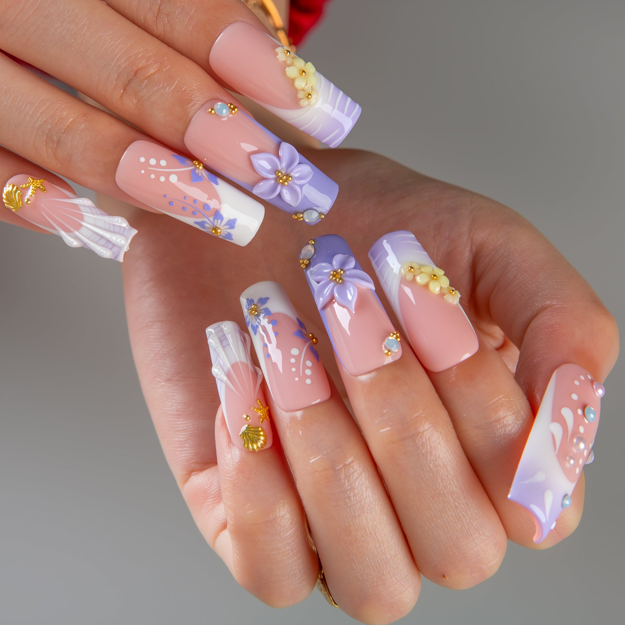 Blush Aura Handmade Nails H825