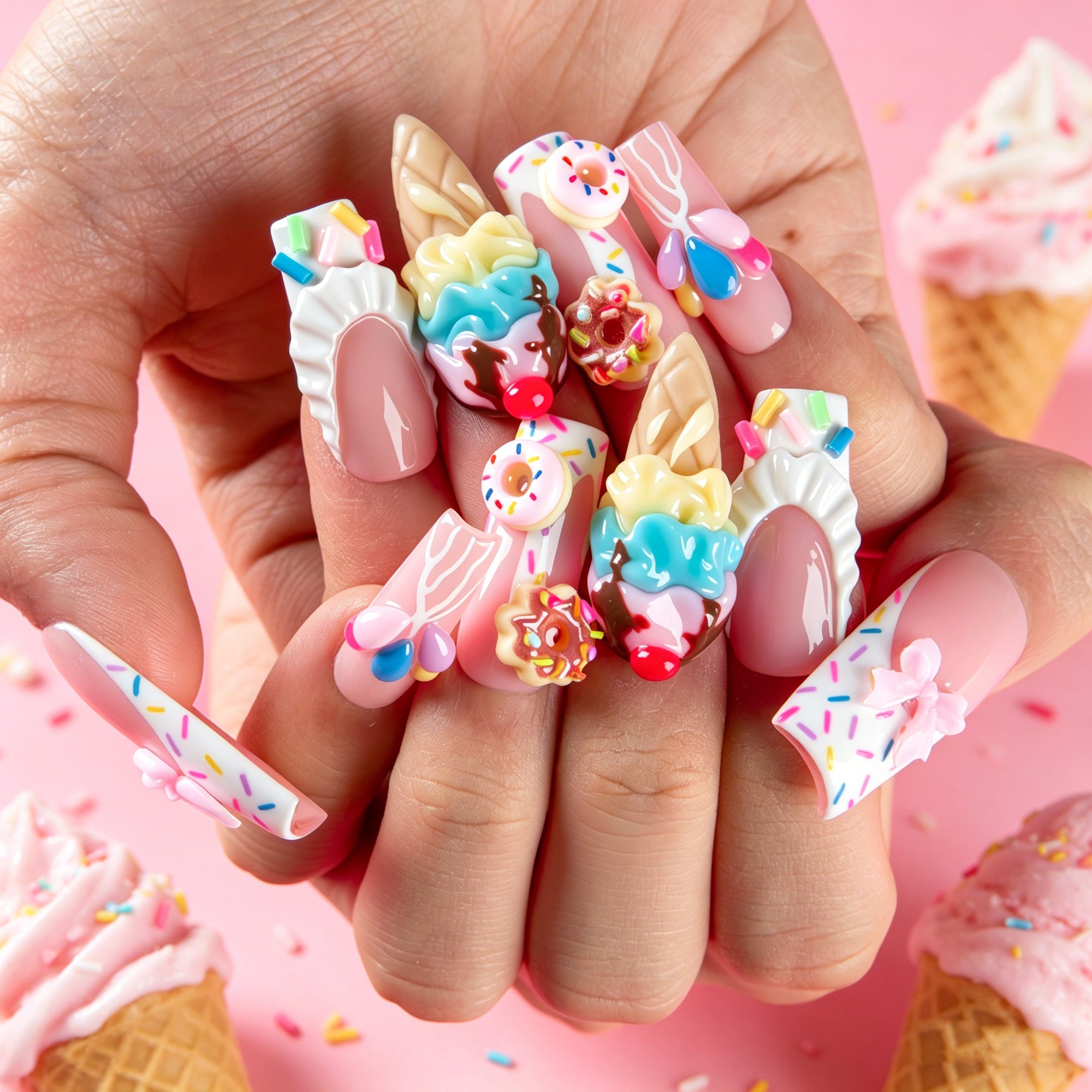 Sweet Cone Handmade Nails H830