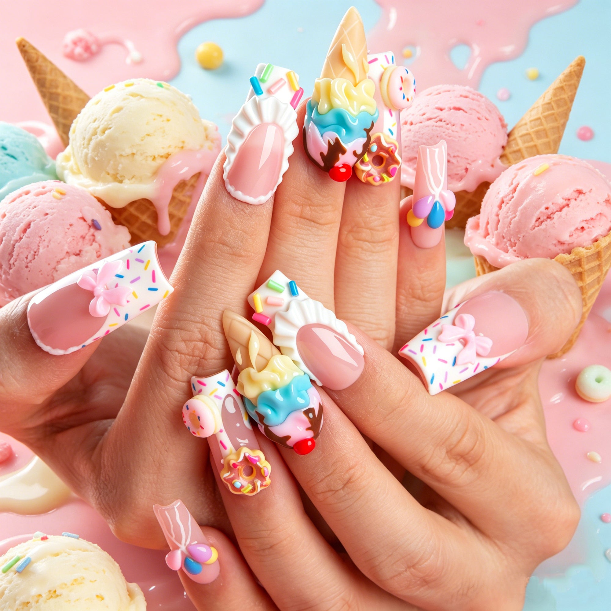 Sweet Cone Handmade Nails H830