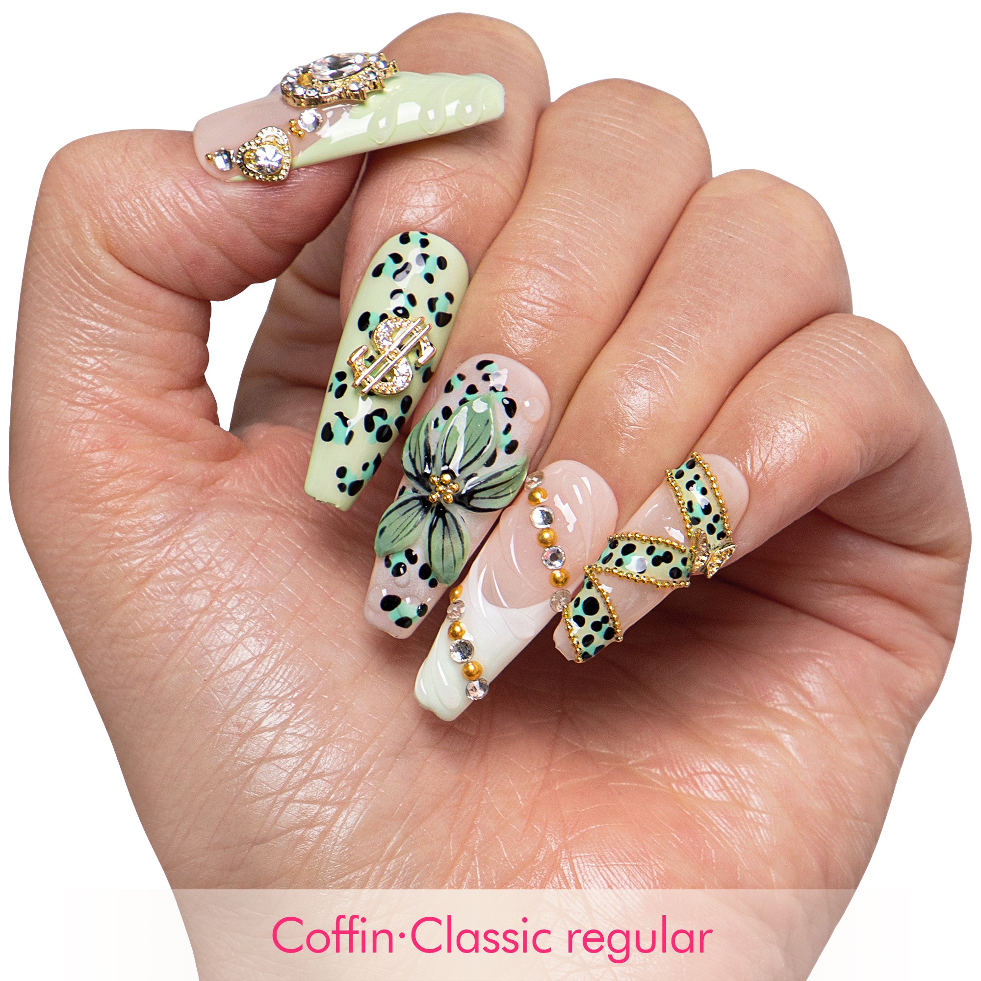 Jungle Glam Handmade Nails H846