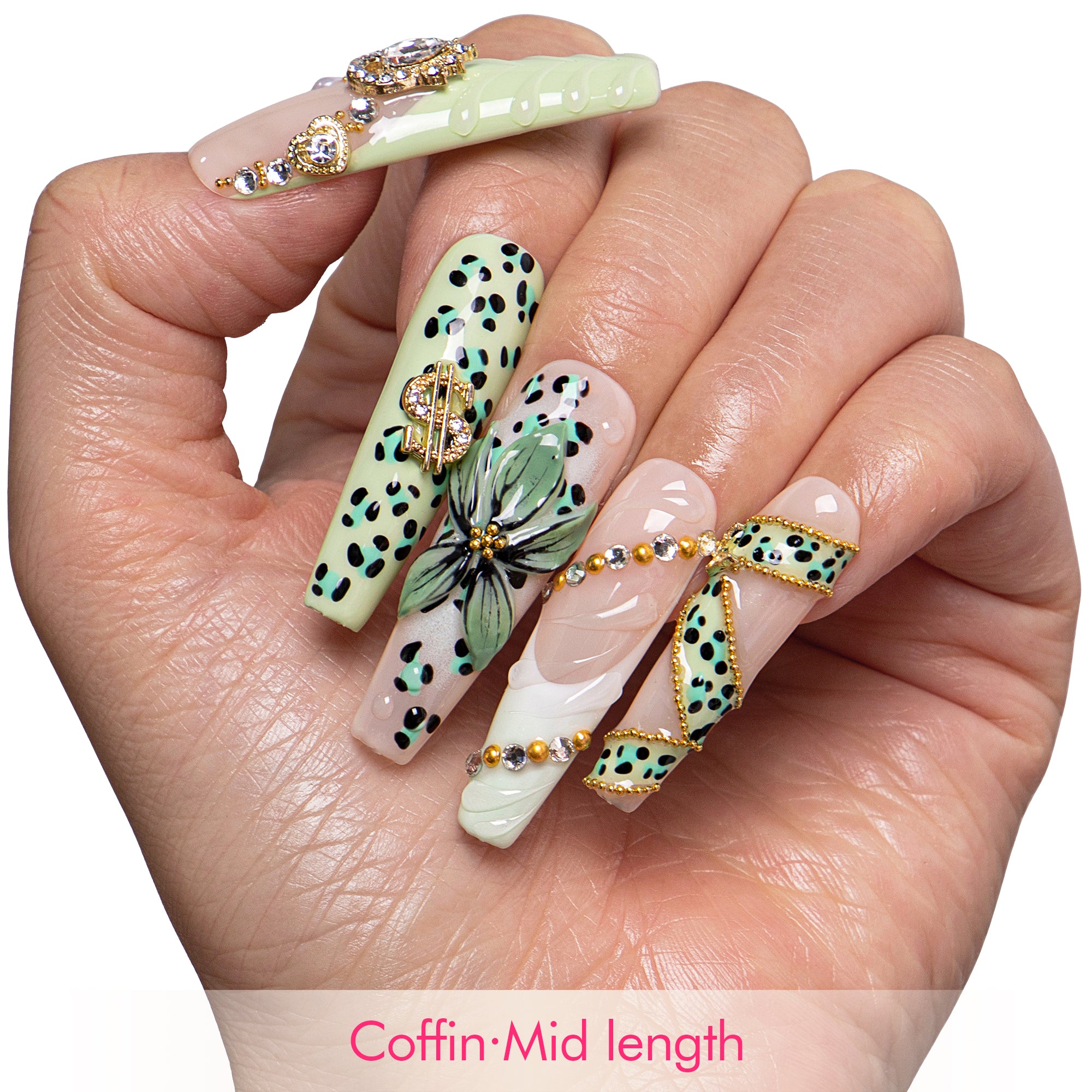 Jungle Glam Handmade Nails H846