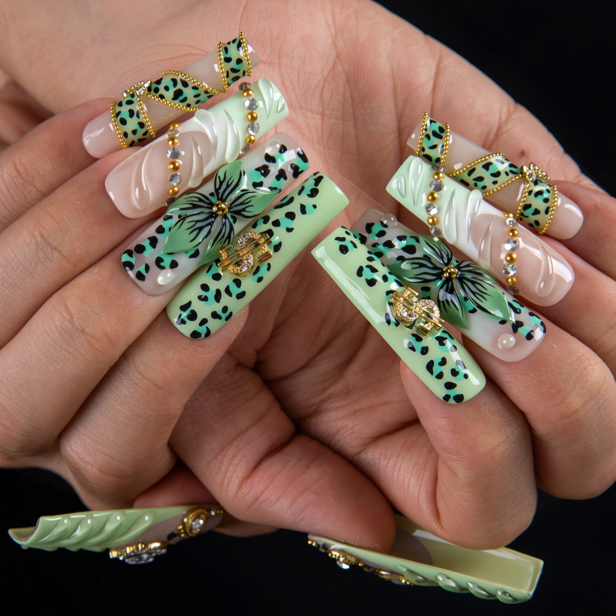 Jungle Glam Handmade Nails H846