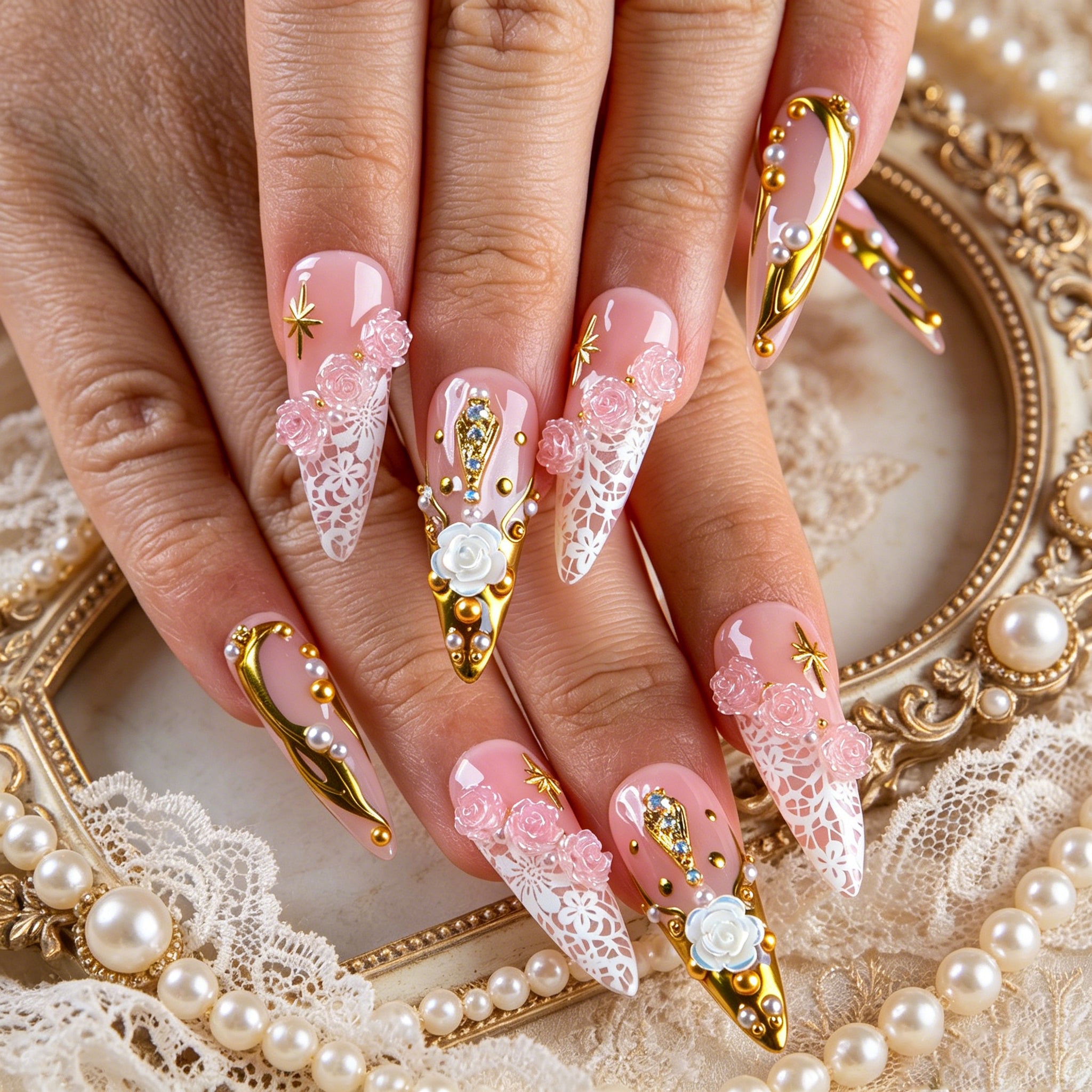 Blush Royale Handmade Nails H851