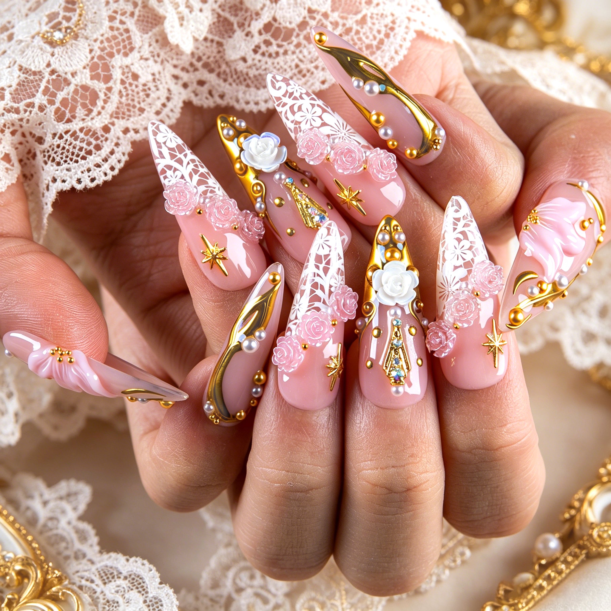 Blush Royale Handmade Nails H851