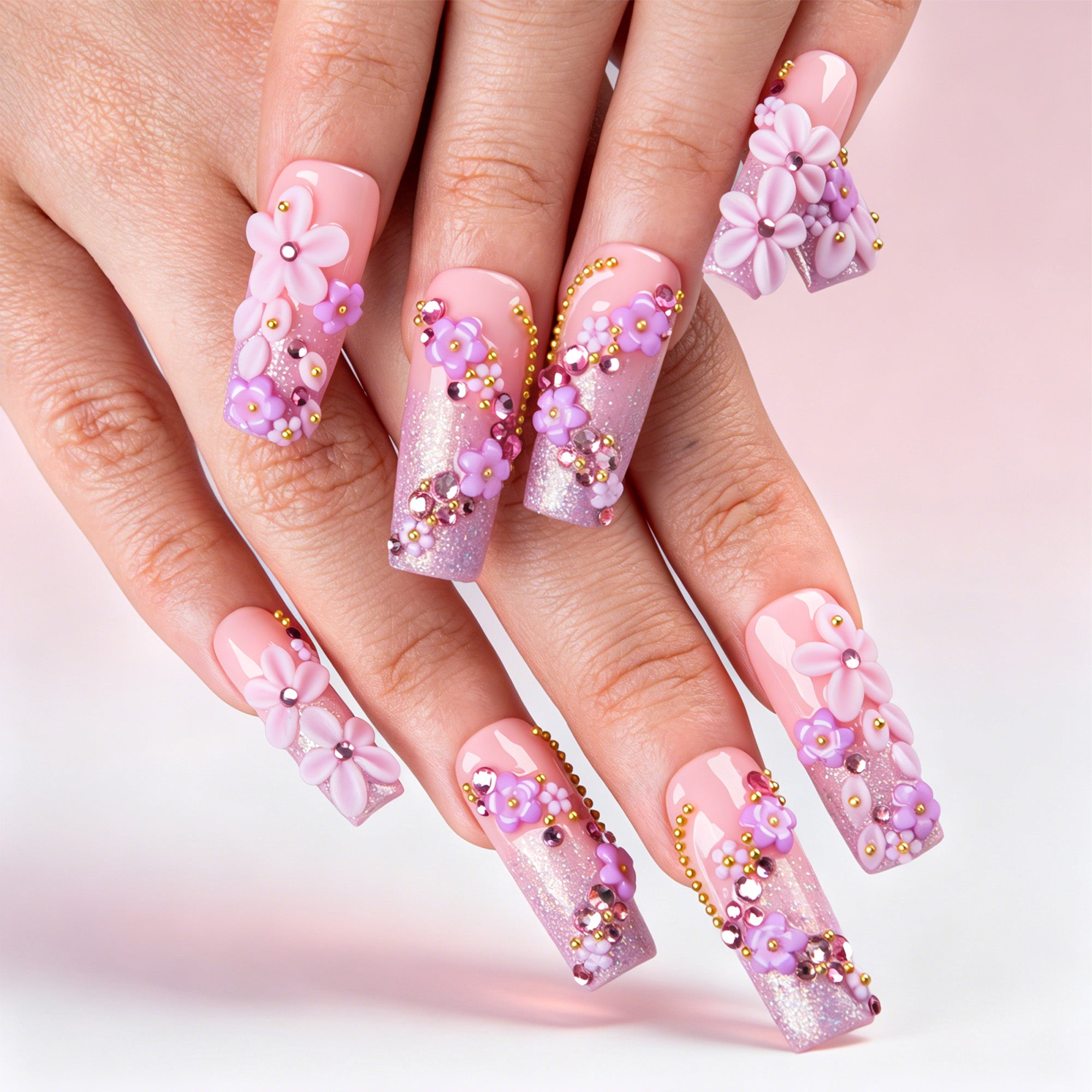 Sparkle Fairy Handmade Nails H859