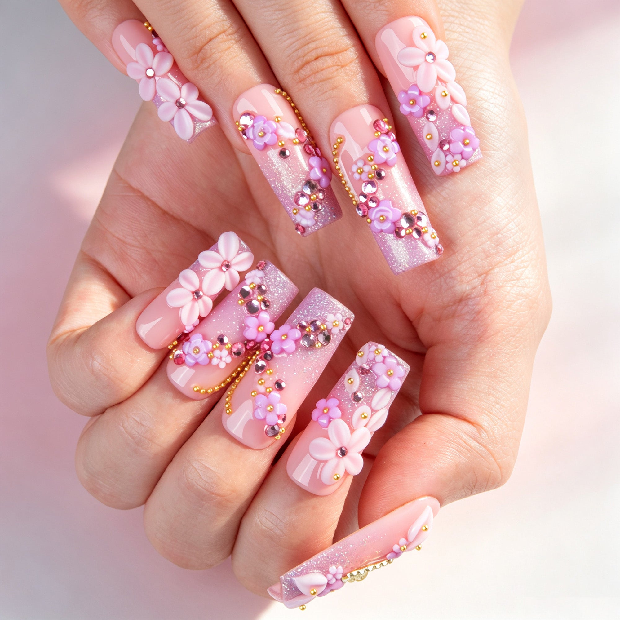 Sparkle Fairy Handmade Nails H859