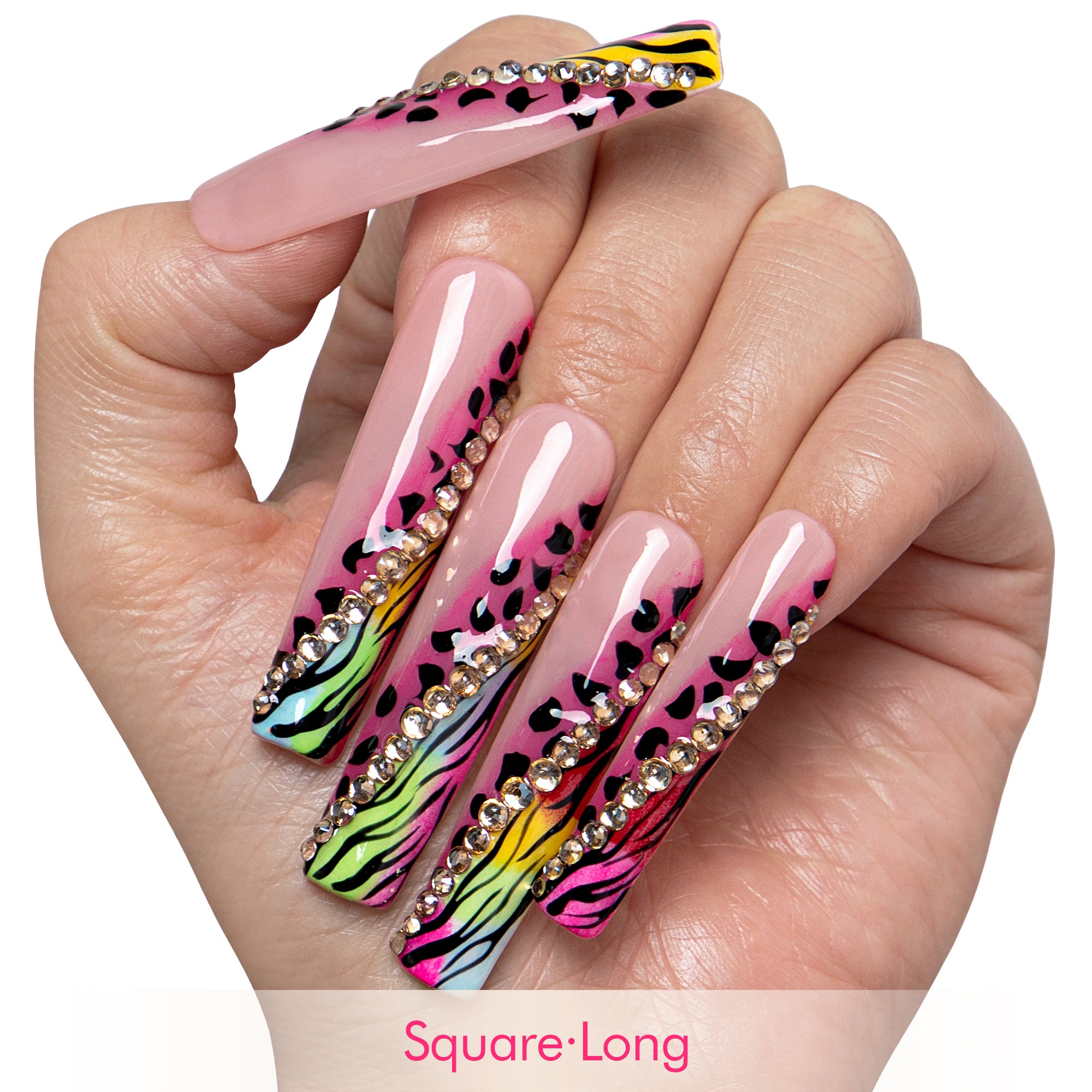 Neon Safari Handmade Nails H868