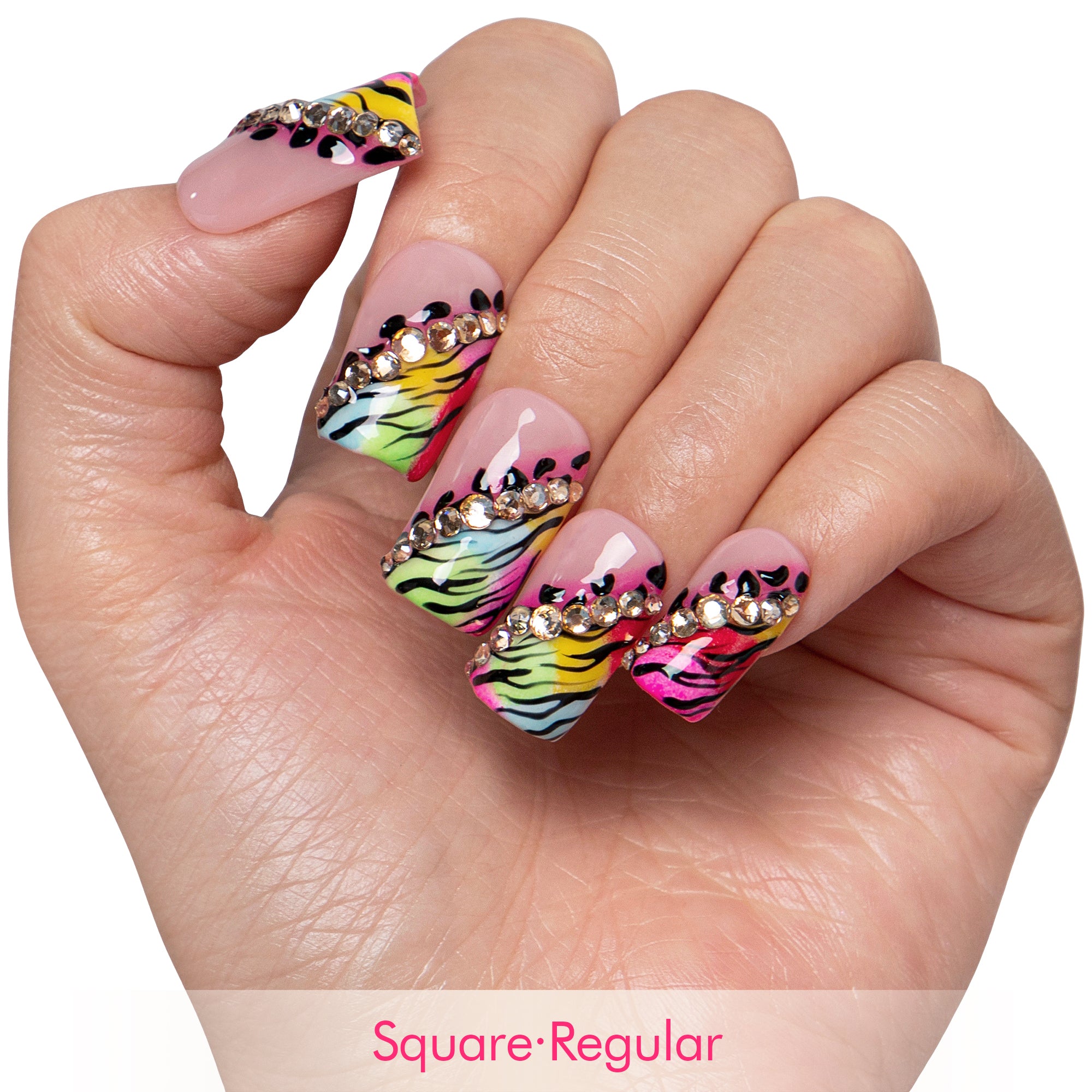Neon Safari Handmade Nails H868