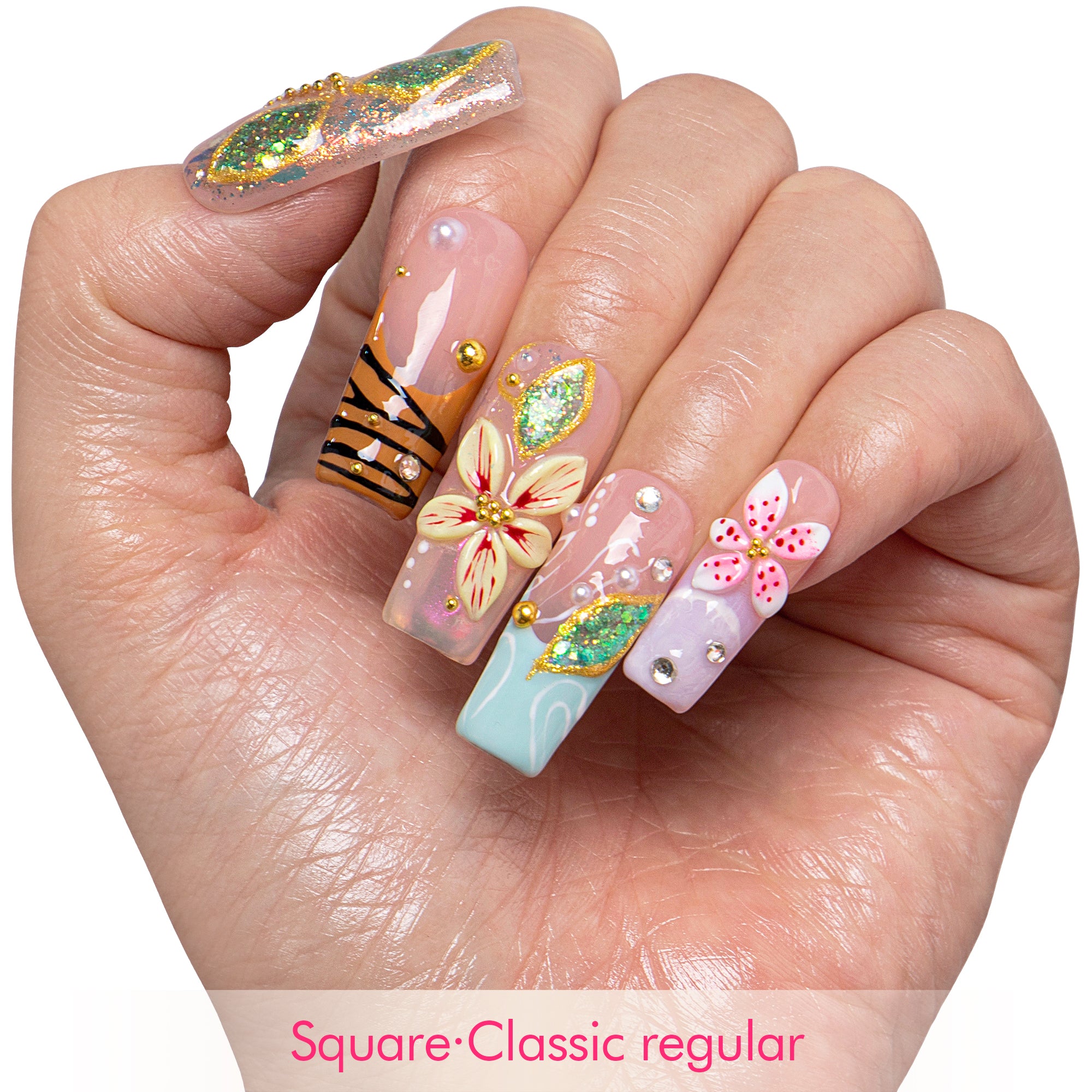Tropical Muse Handmade Nails H869