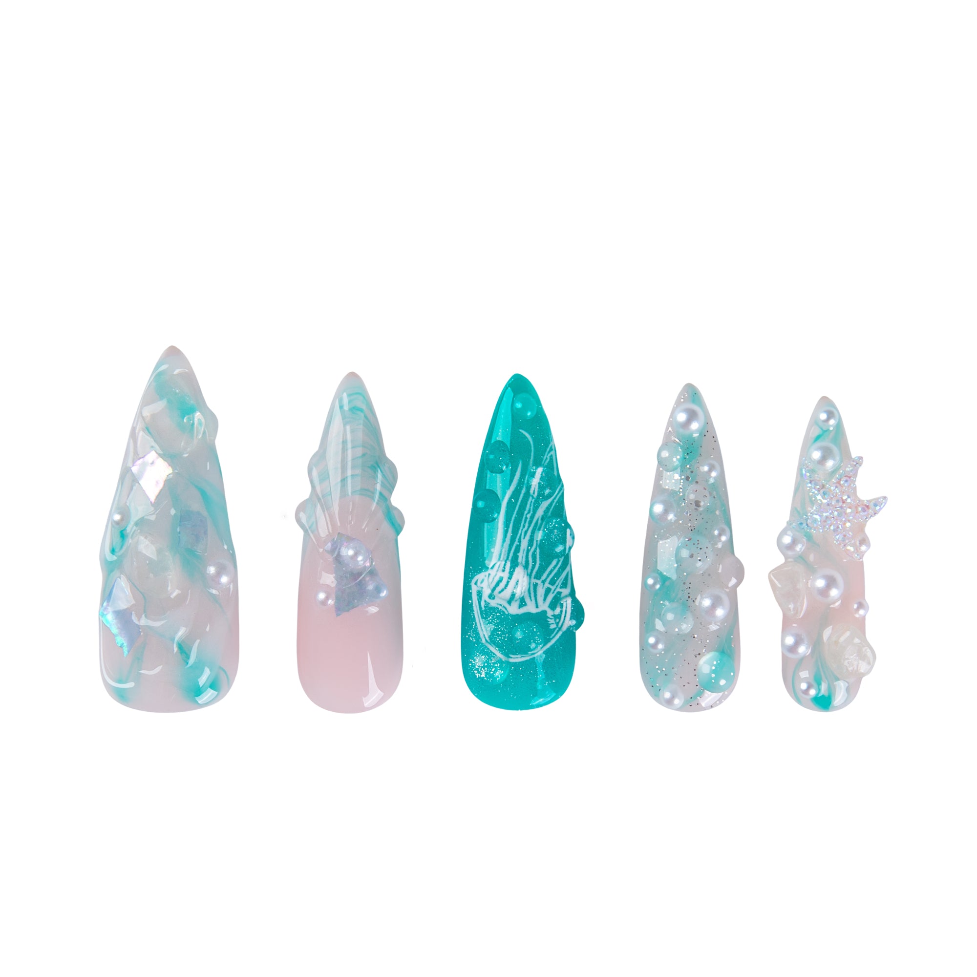 Moon Jelly Handmade Nails H873