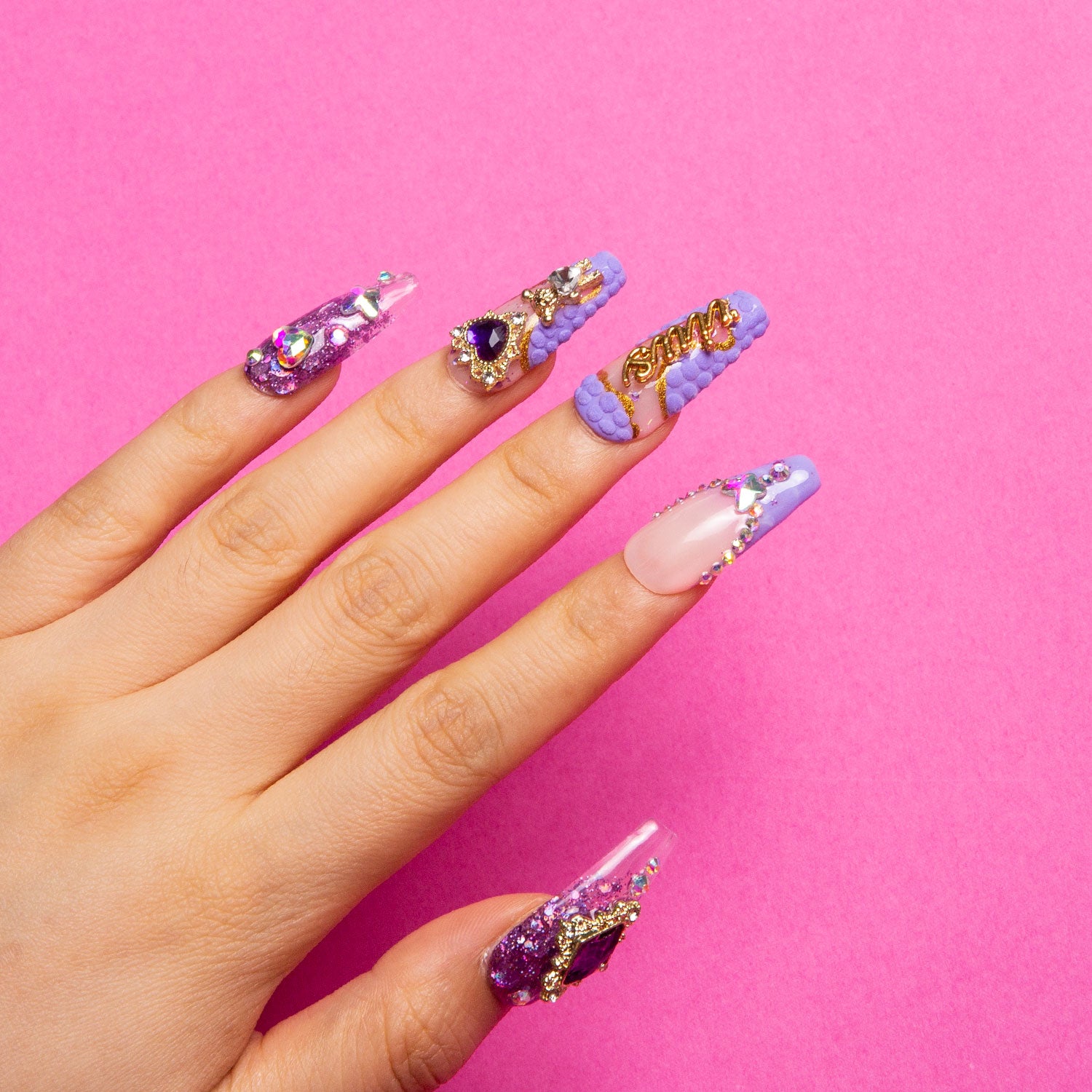 Aquarius Handmade Coffin Nails H89