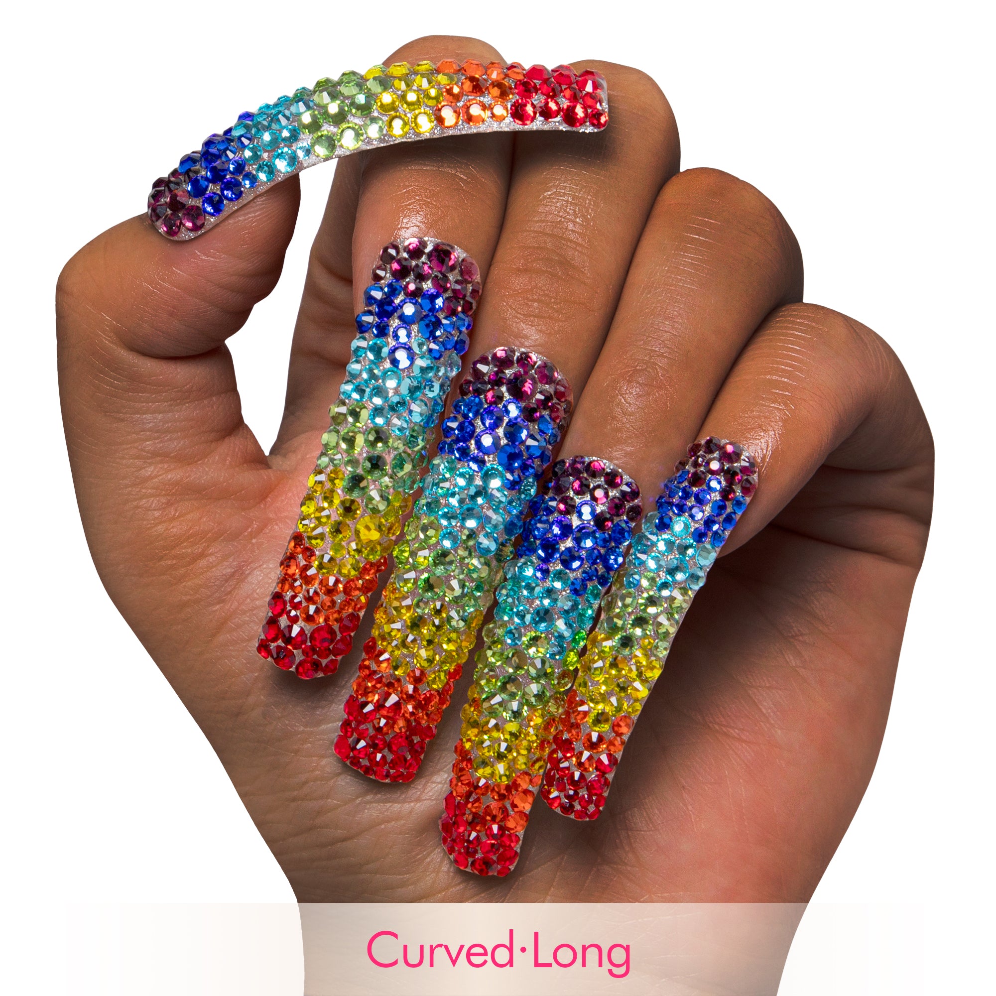 Rainbow Handmade Nails H90