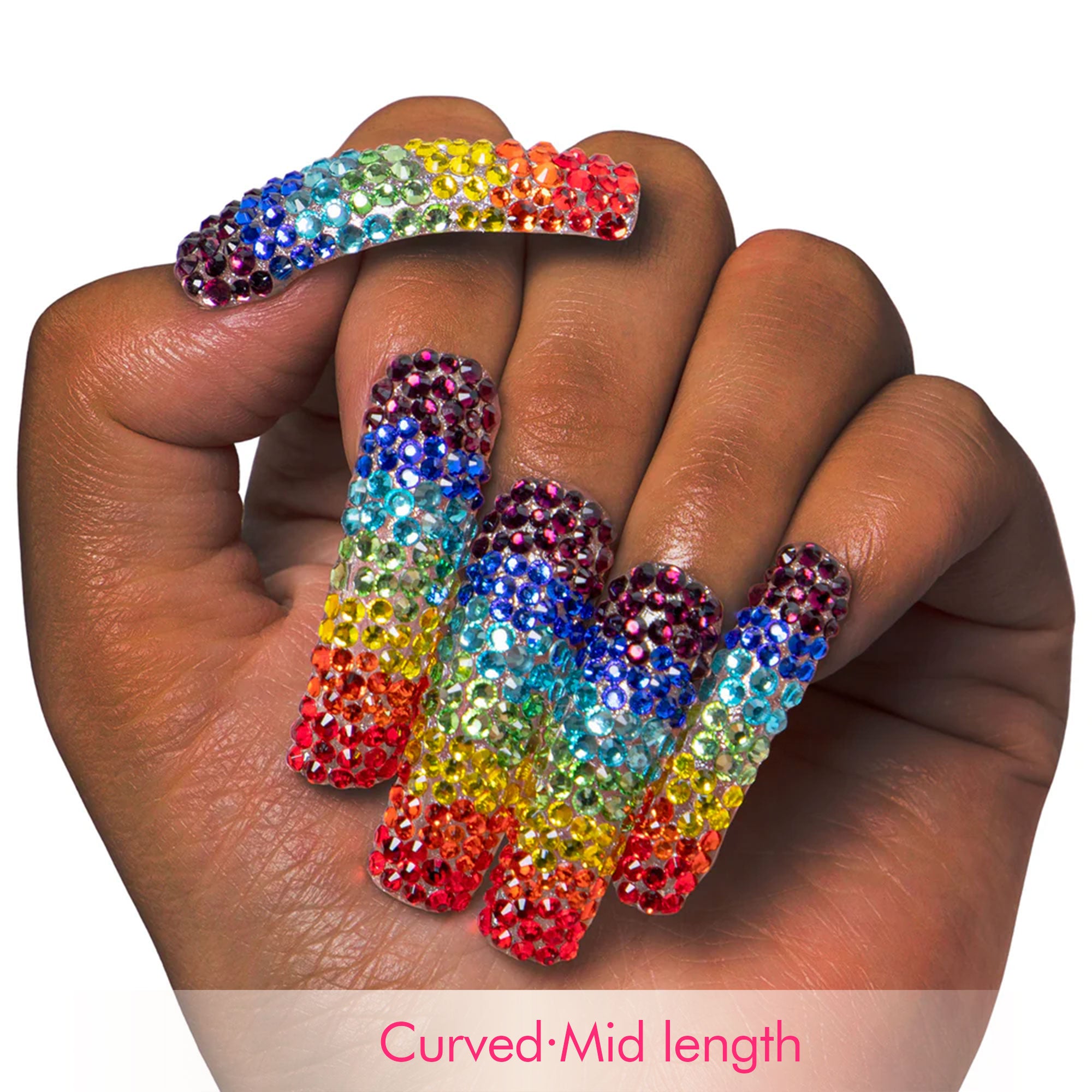 Rainbow Handmade Nails H90
