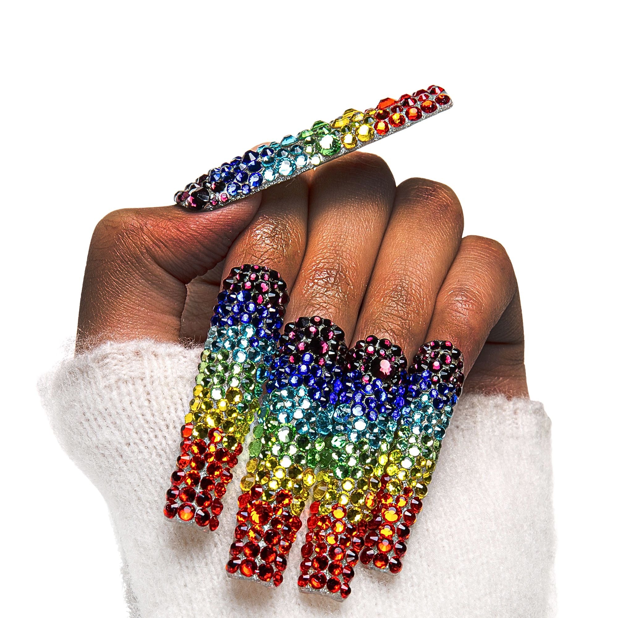 Rainbow Handmade Nails H90