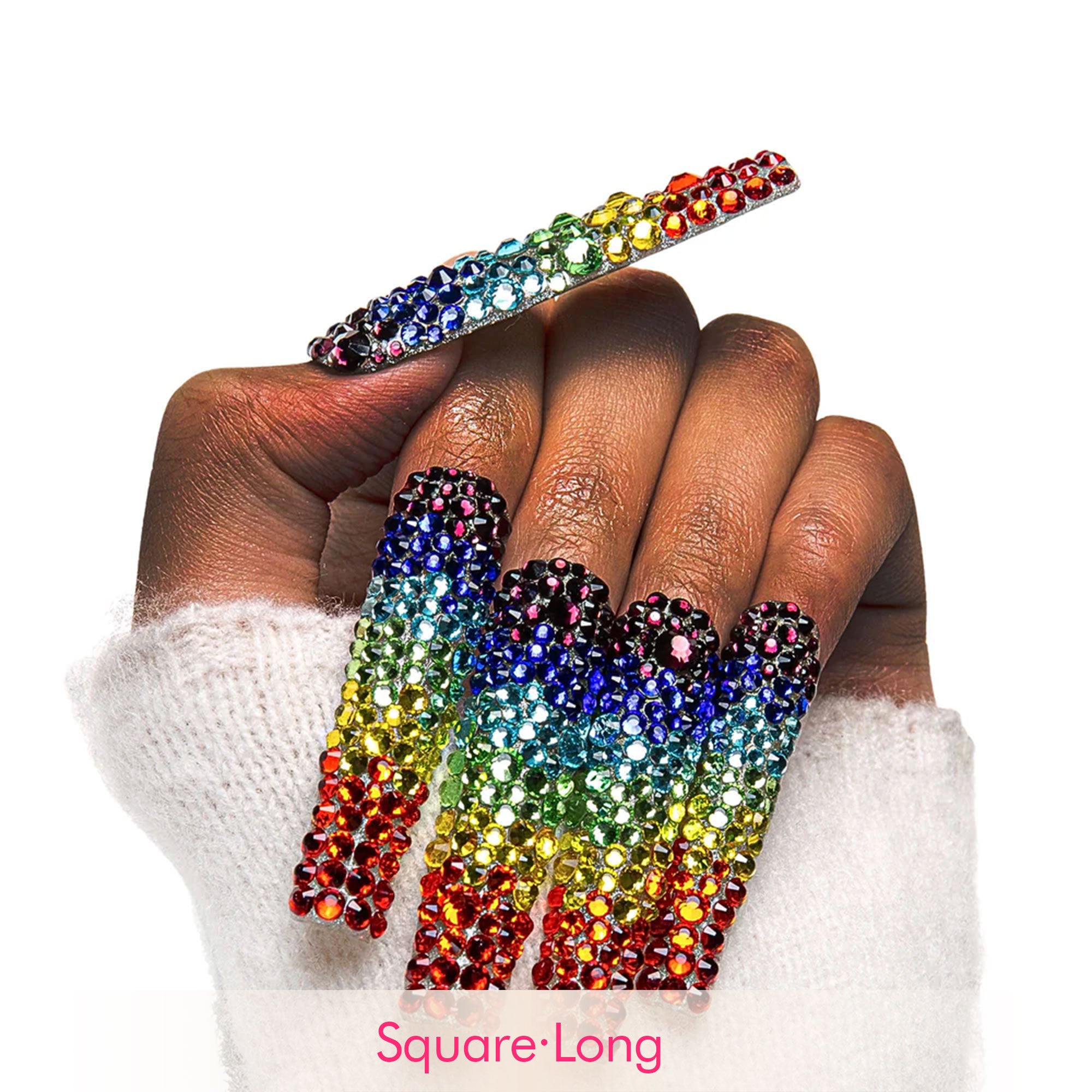 Rainbow Handmade Nails H90